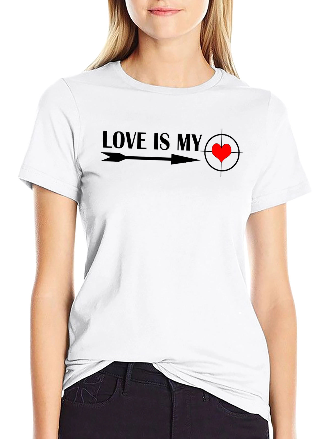 Love is My Target Graphic Tee