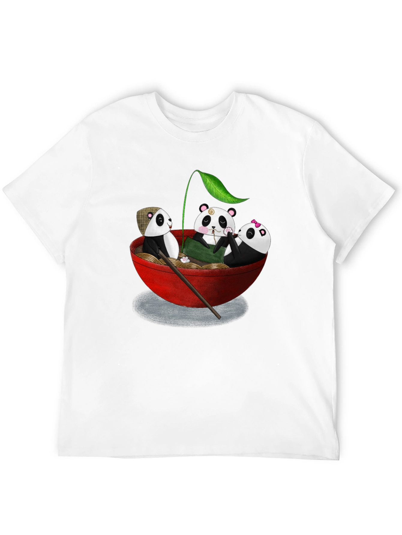 Panda Ramen Bowl T-Shirt - Cute Panda Design