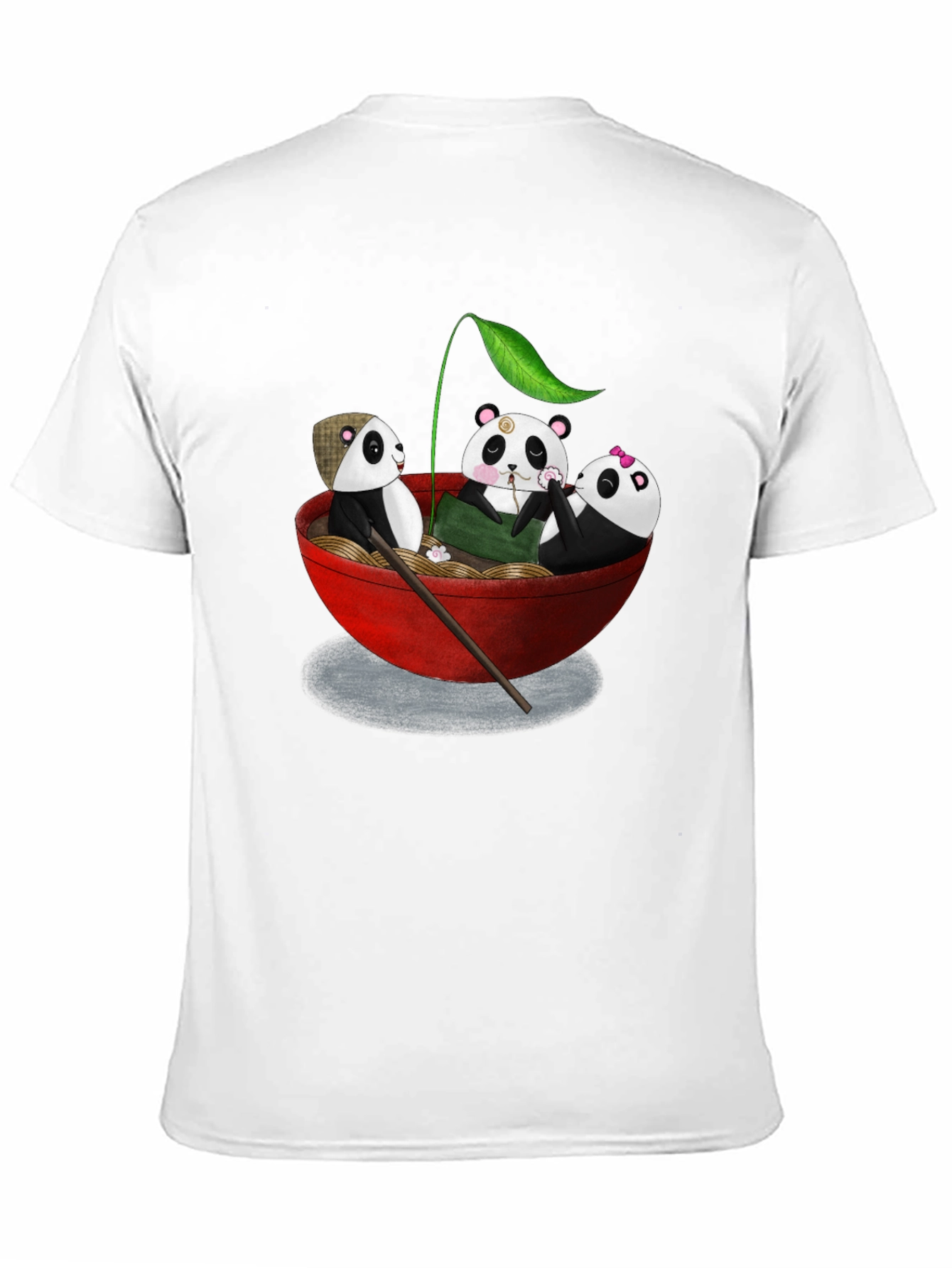 Panda Ramen Bowl T-Shirt - Cute Panda Design