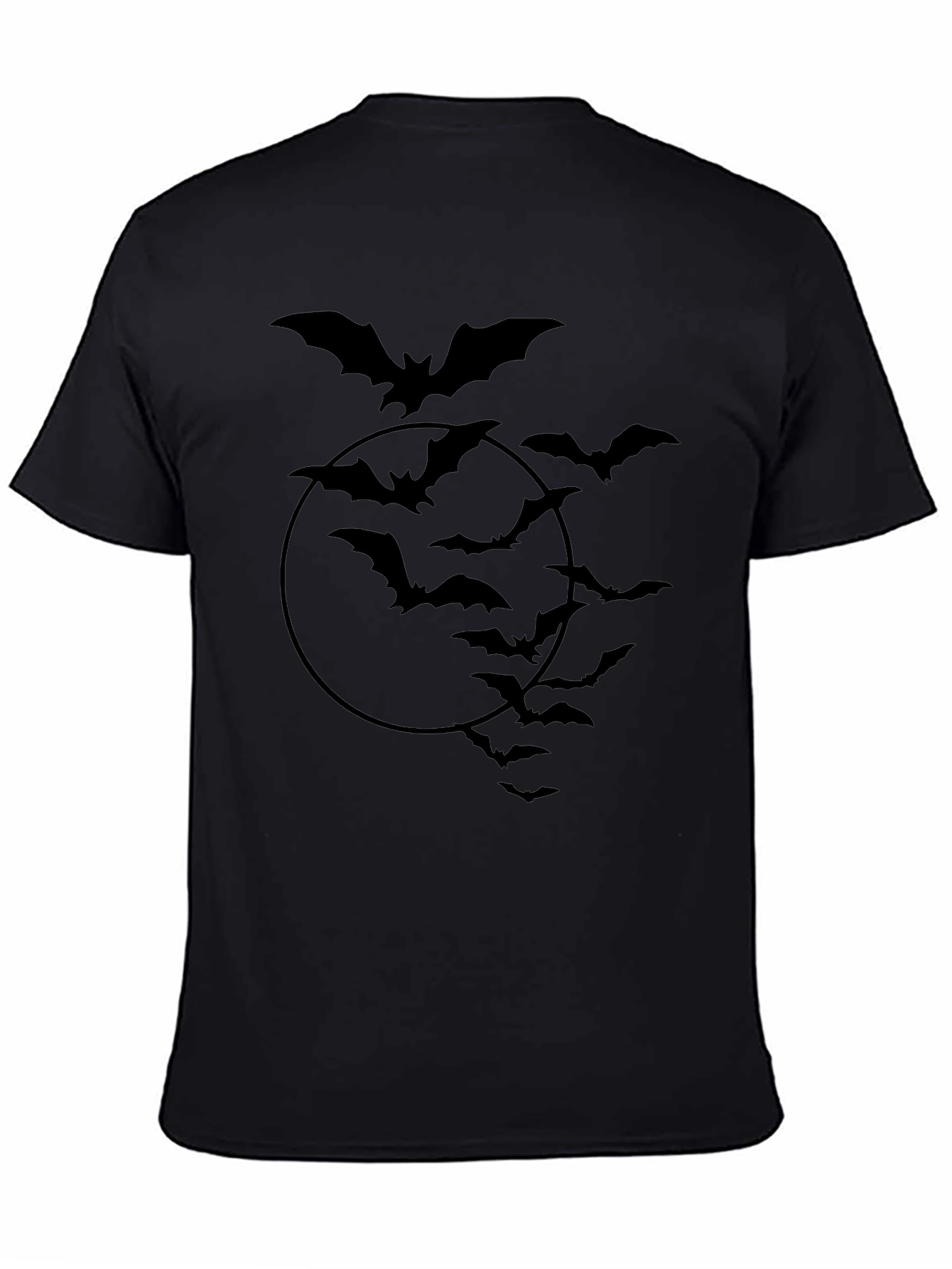 Bat Silhouette Graphic Tee - Halloween Ready!