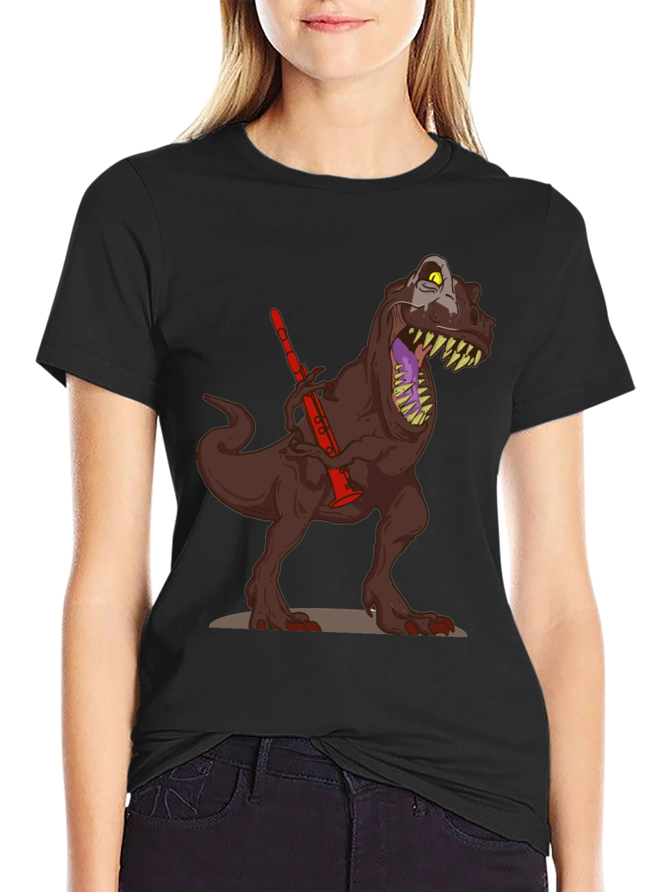 Dino Clarinet Black T-Shirt