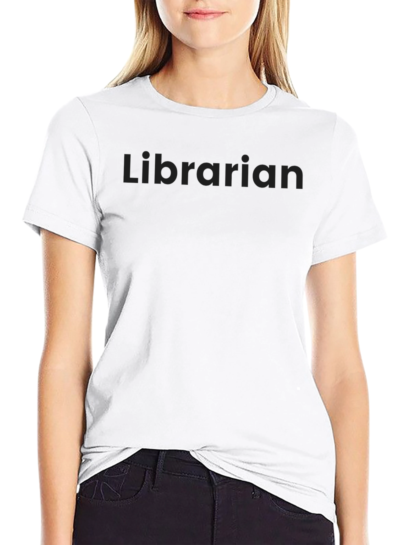 Librarian Black Graphic T-Shirt