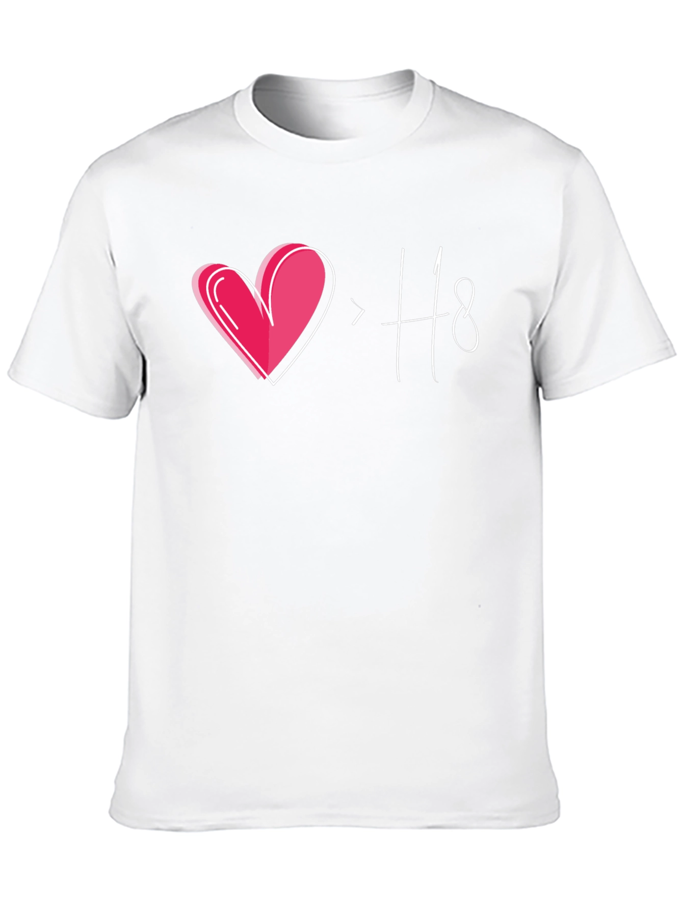 Love > Hate Graphic Black T-Shirt