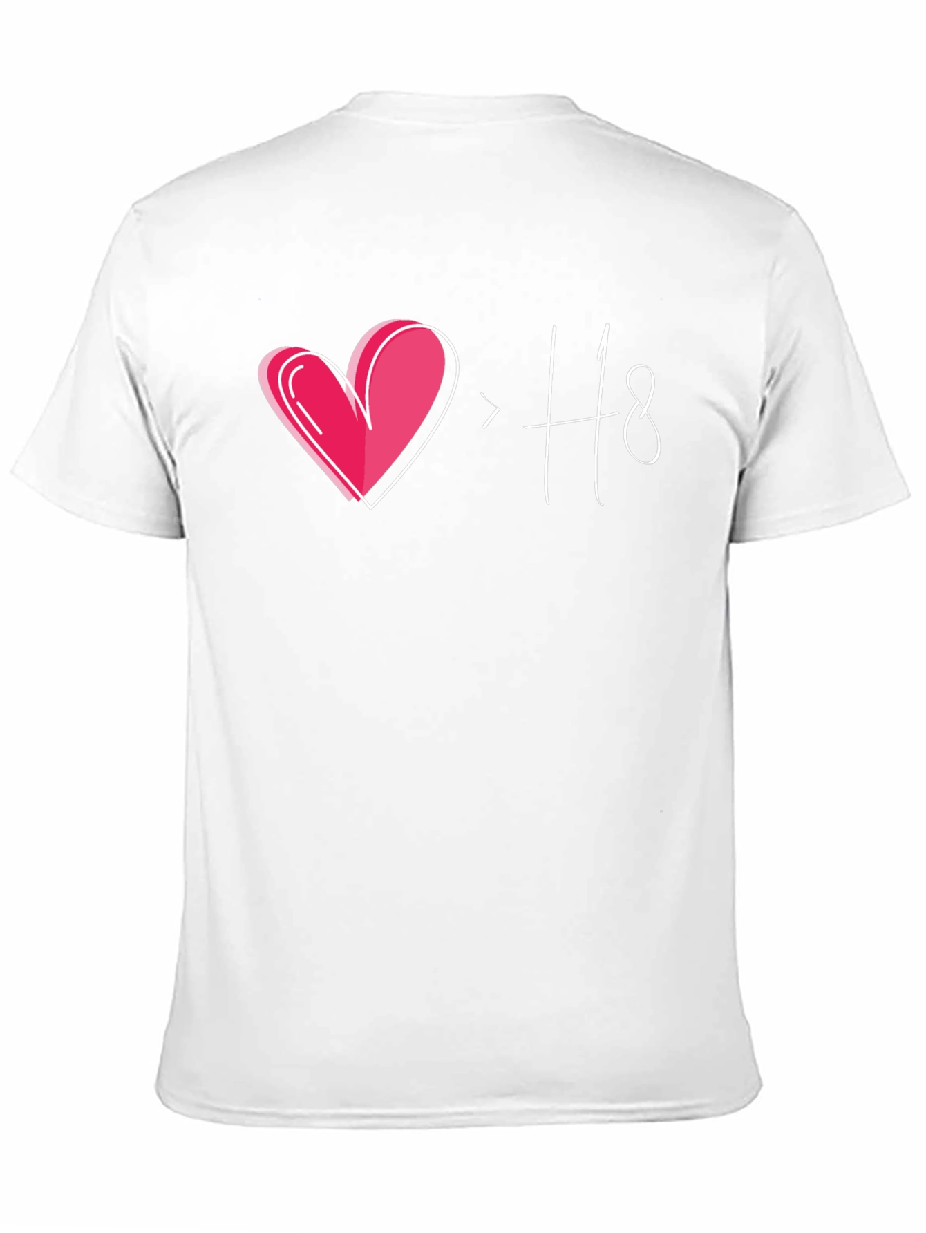 Love > Hate Graphic Black T-Shirt