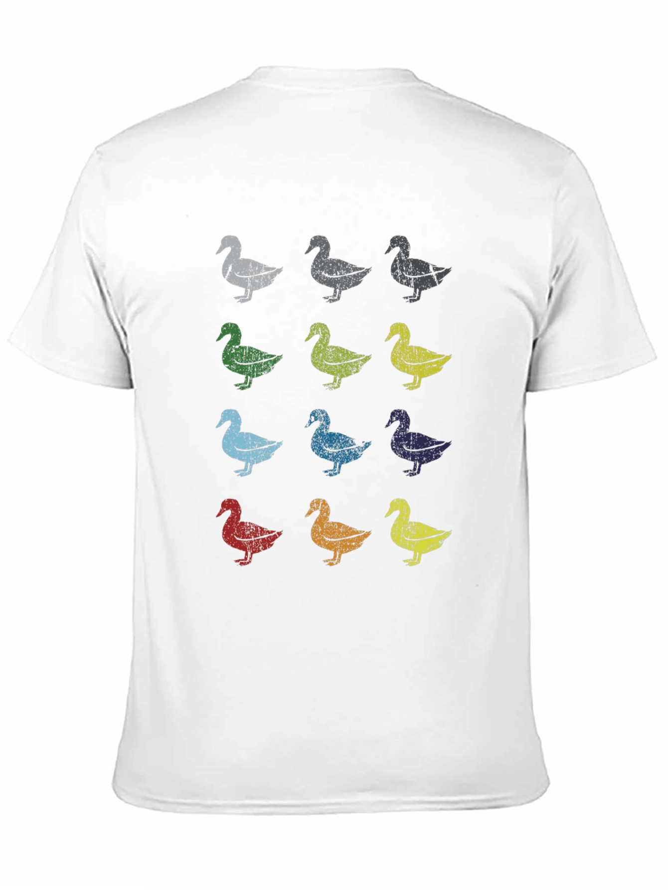 Retro Duck Pattern T-Shirt