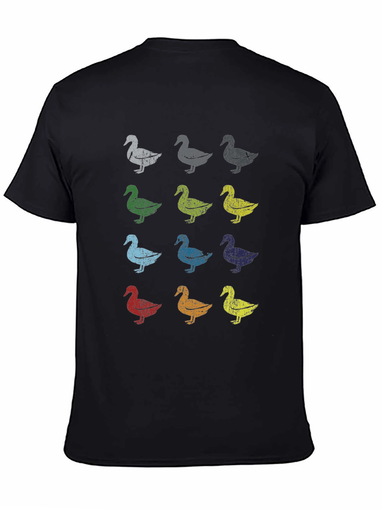 Retro Duck Pattern T-Shirt