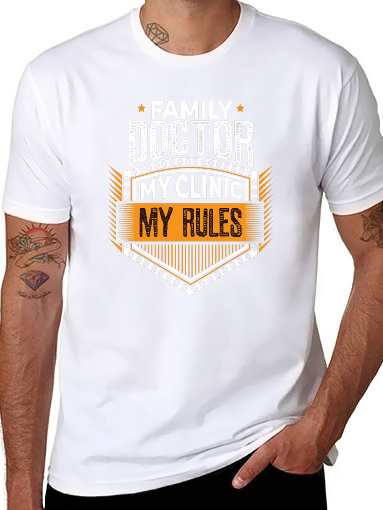 Family Doctor My Clinic My Rules Graphic Tee