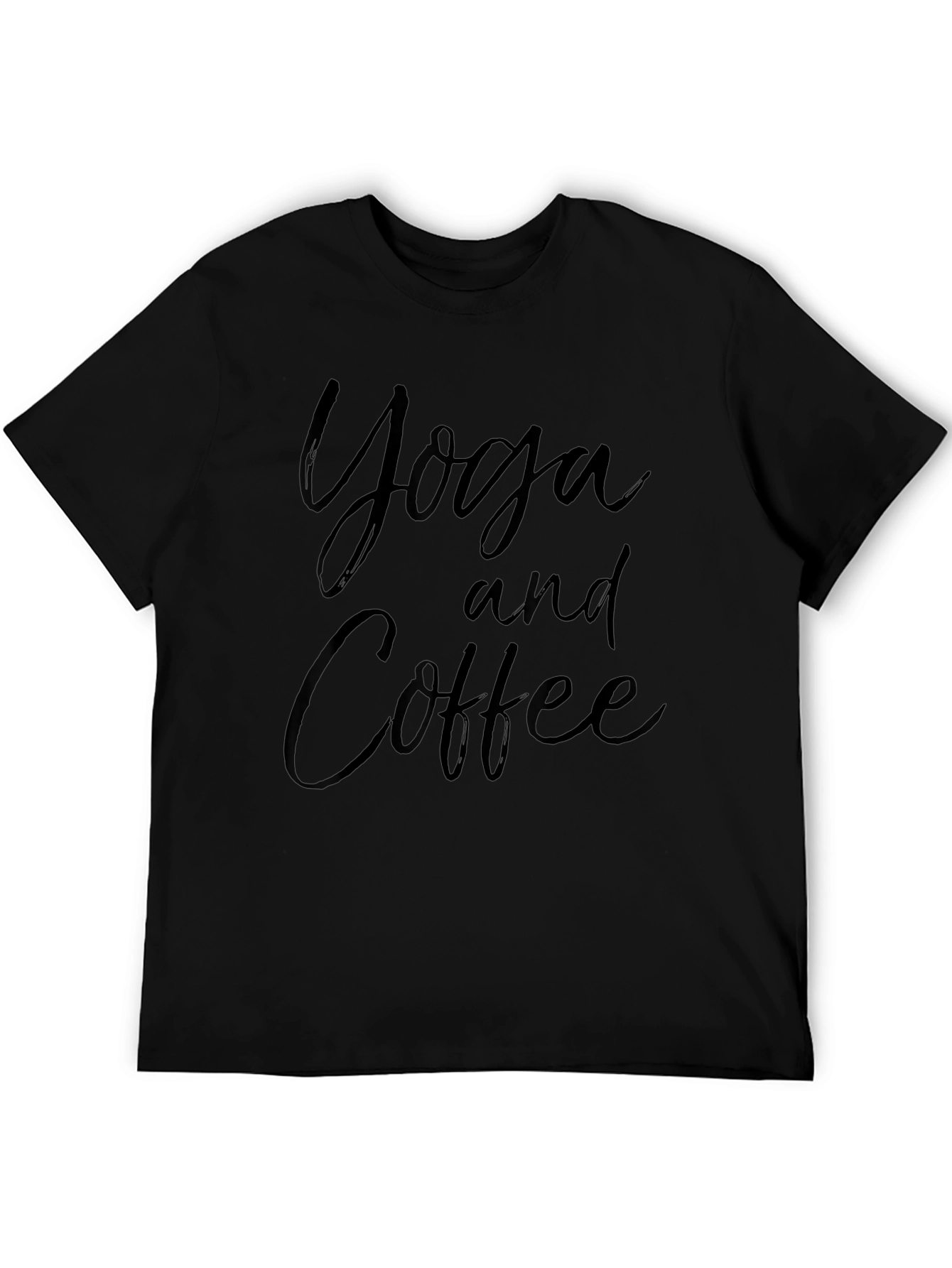 Yoga and Coffee Graphic Tee - Casual Comfort