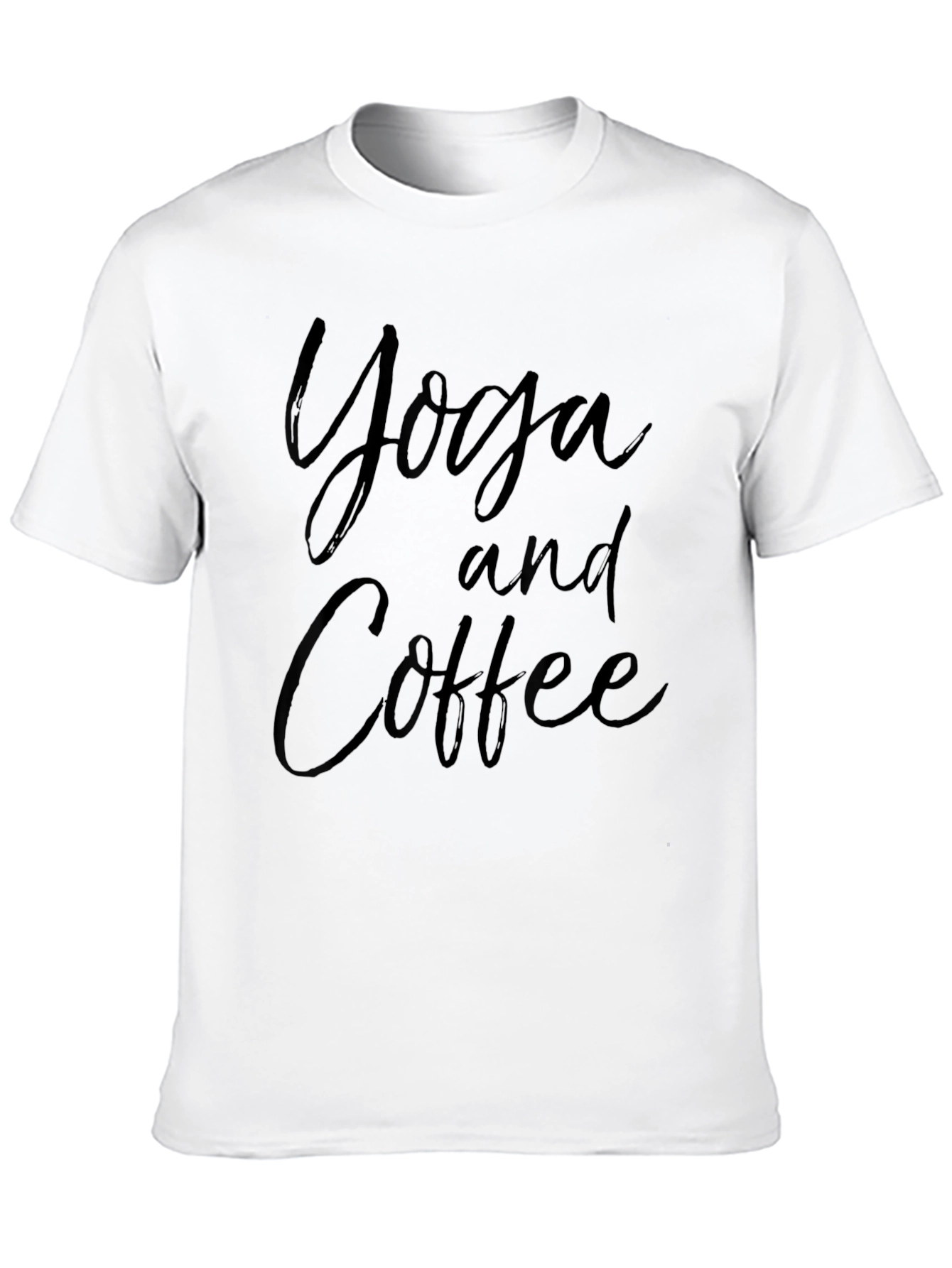 Yoga and Coffee Graphic Tee - Casual Comfort
