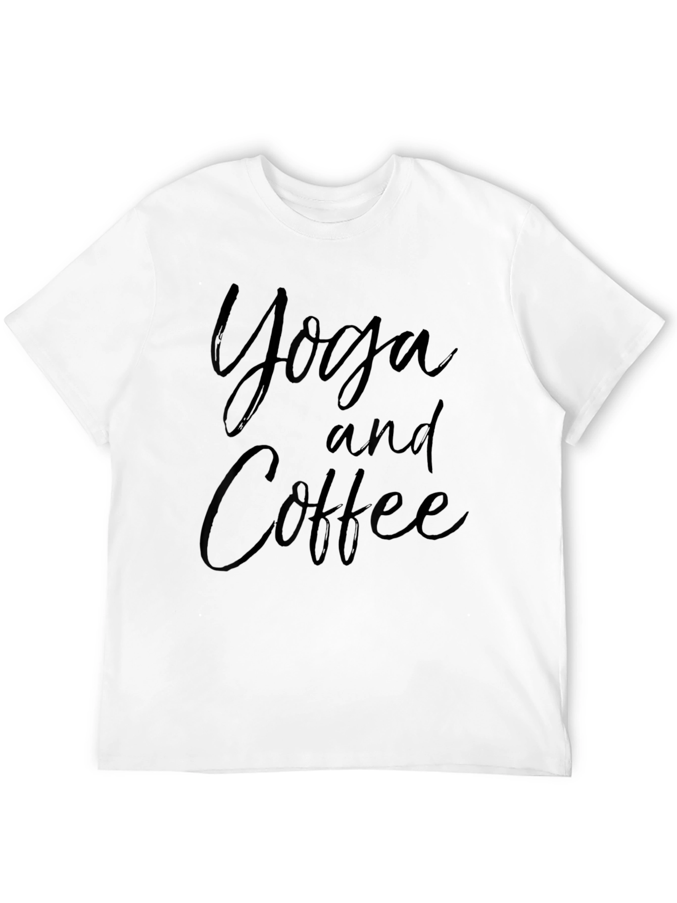 Yoga and Coffee Graphic Tee - Casual Comfort