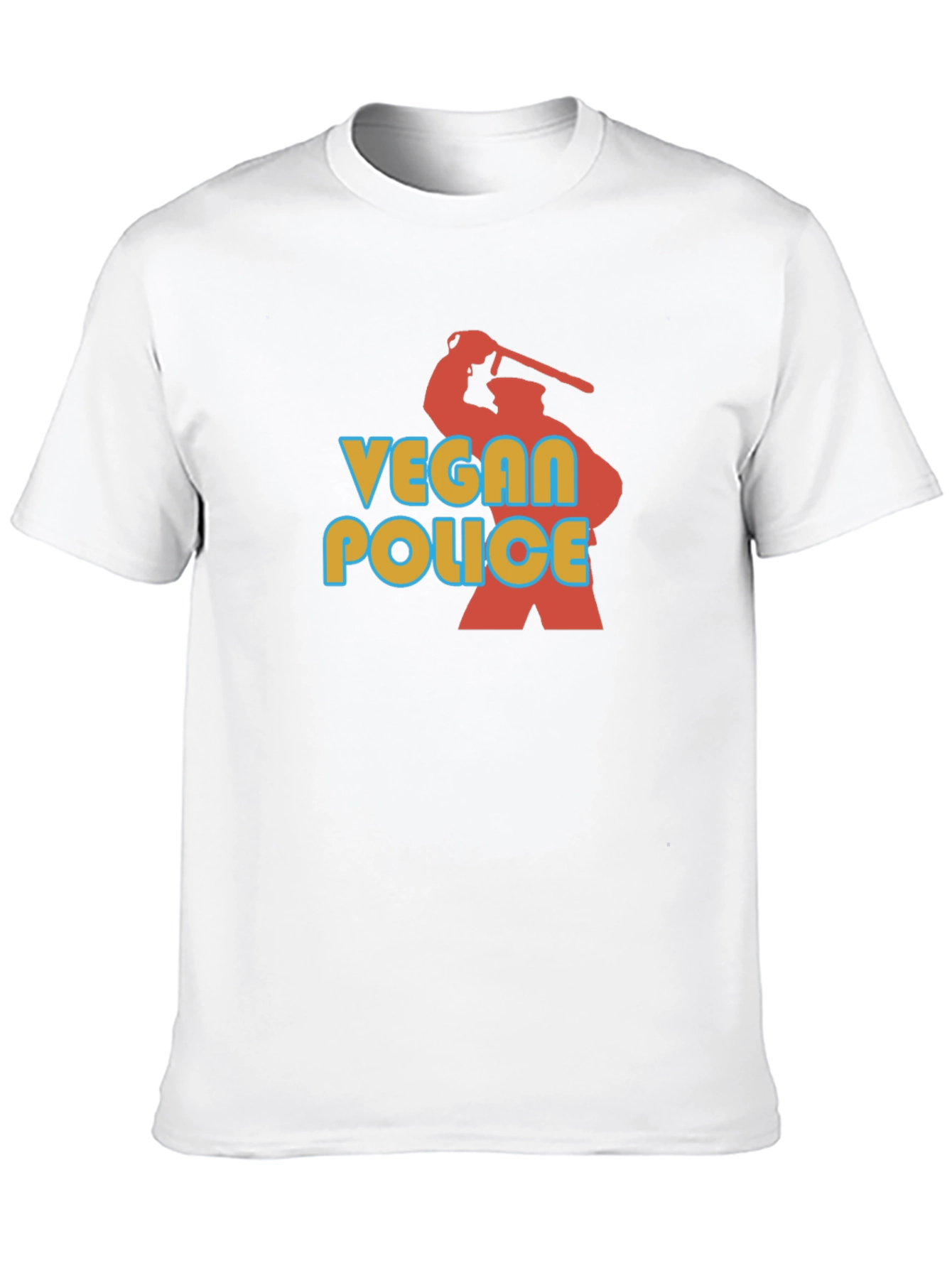 Vegan Police Graphic T-Shirt - Black