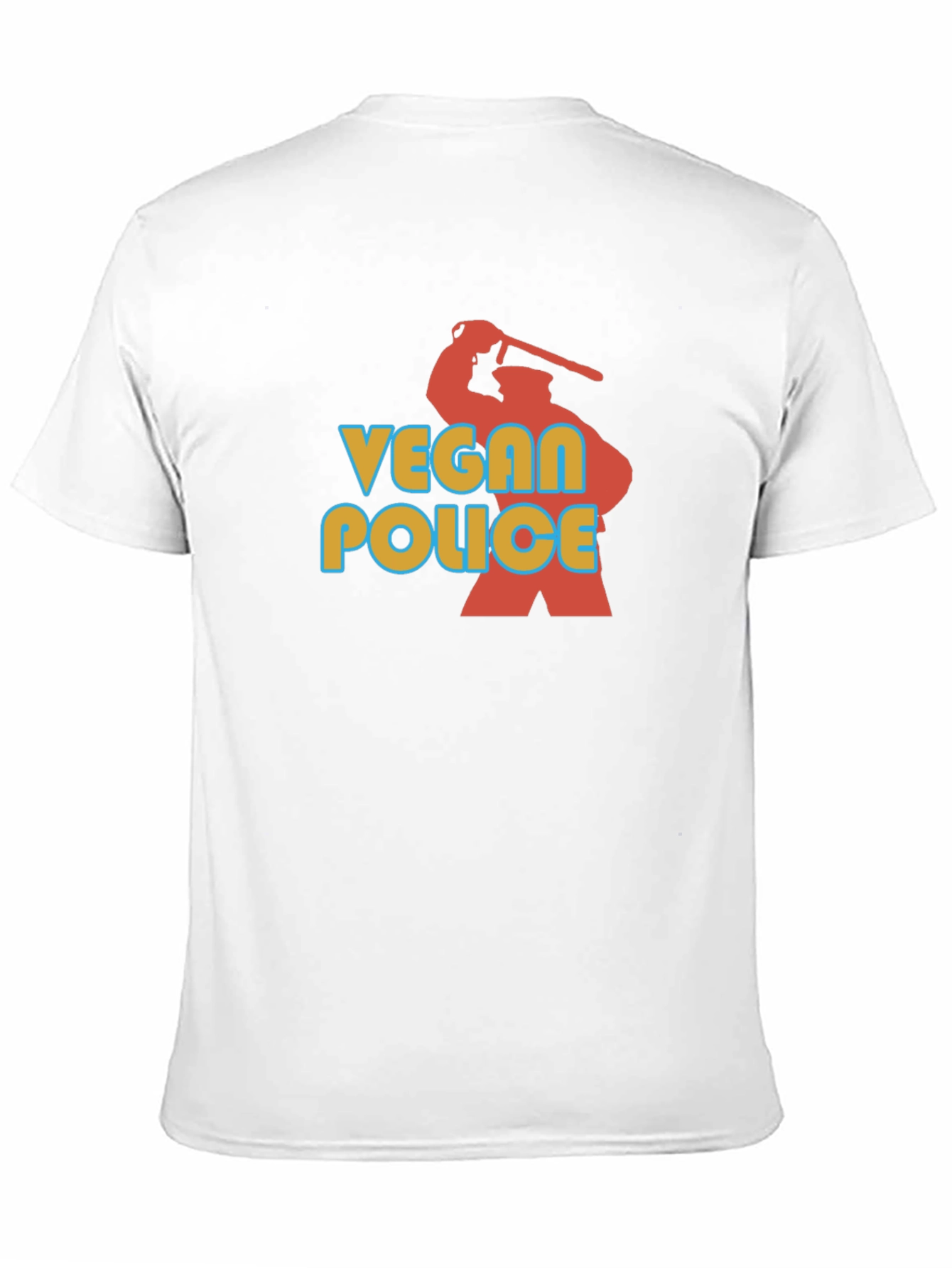 Vegan Police Graphic T-Shirt - Black