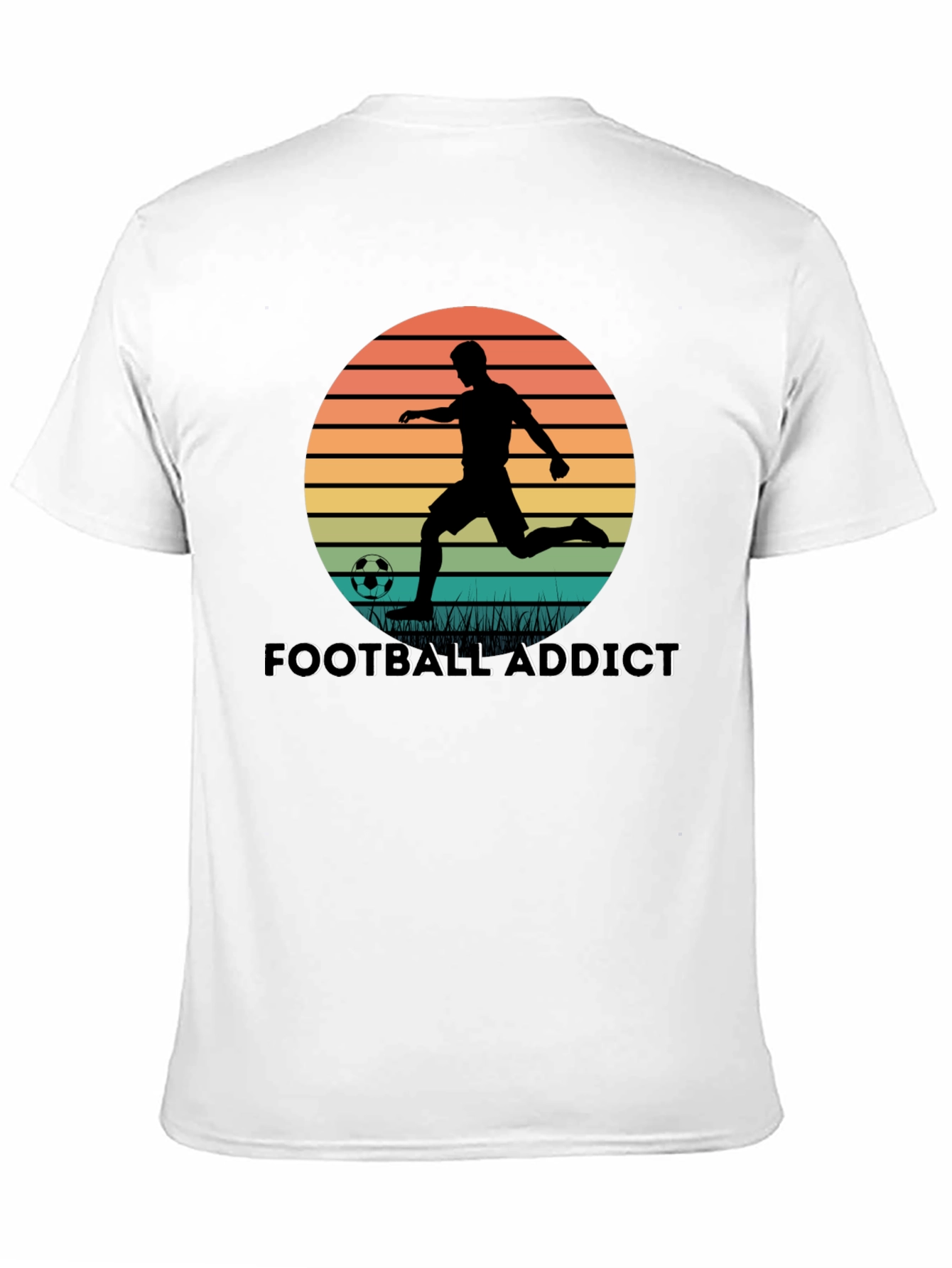 Football Addict Graphic Tee - Soccer Fan Shirt