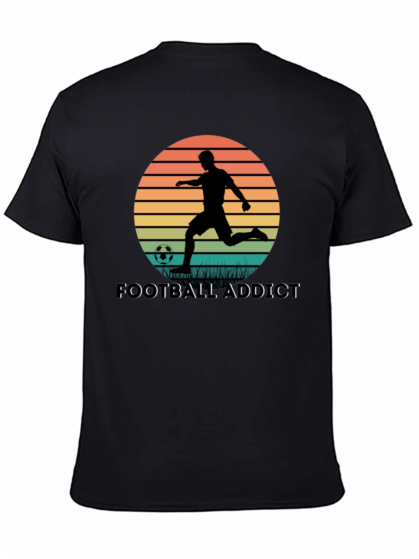 Football Addict Graphic Tee - Soccer Fan Shirt