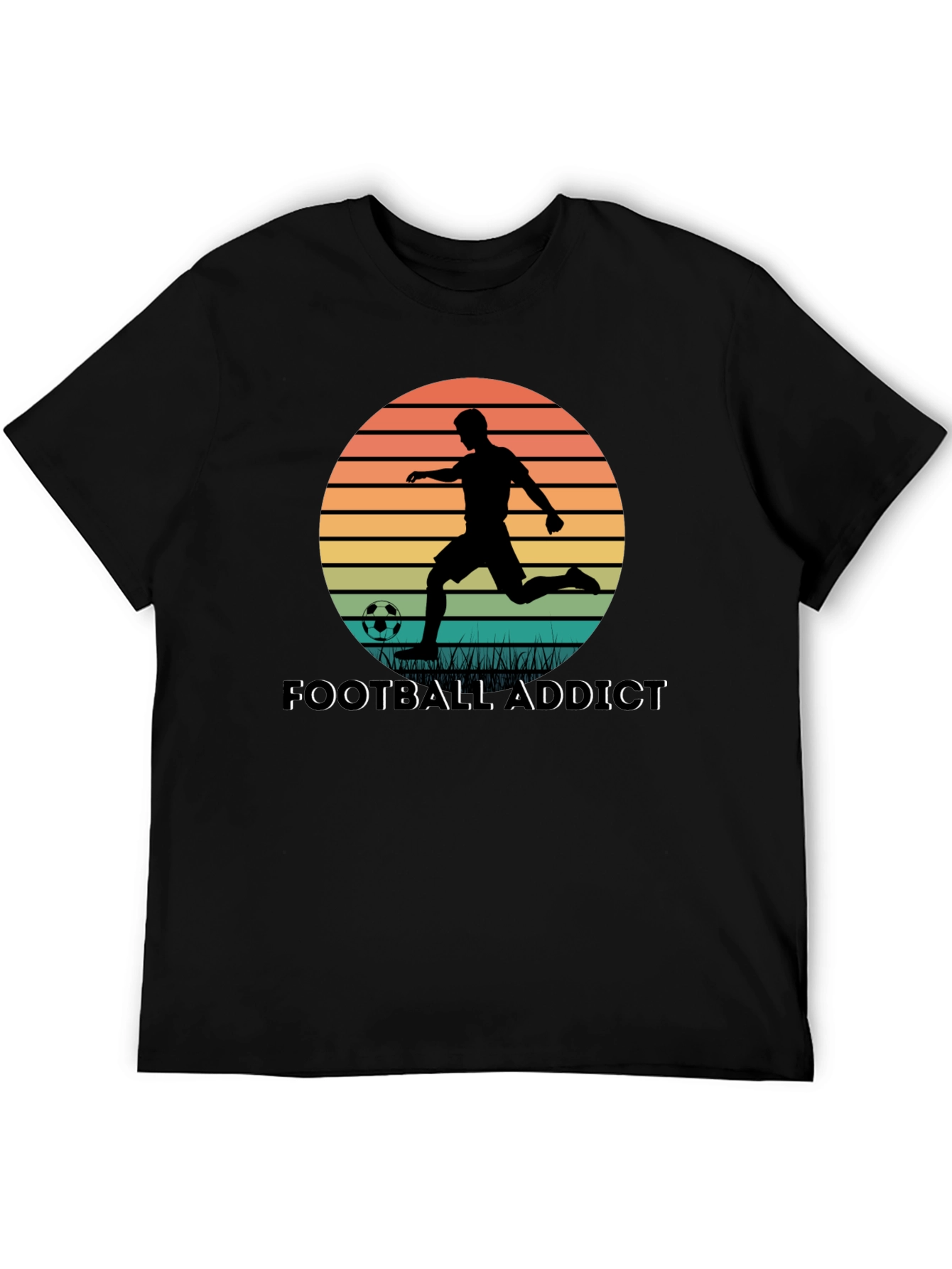 Football Addict Graphic Tee - Soccer Fan Shirt