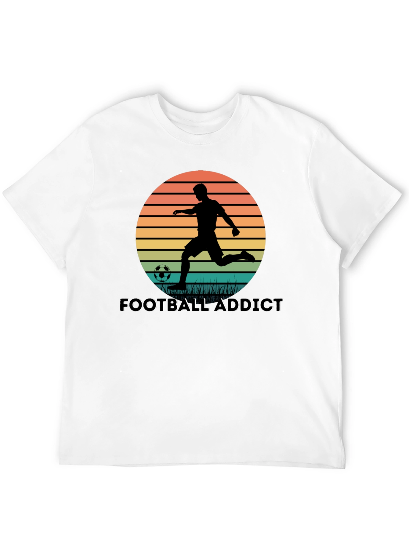 Football Addict Graphic Tee - Soccer Fan Shirt