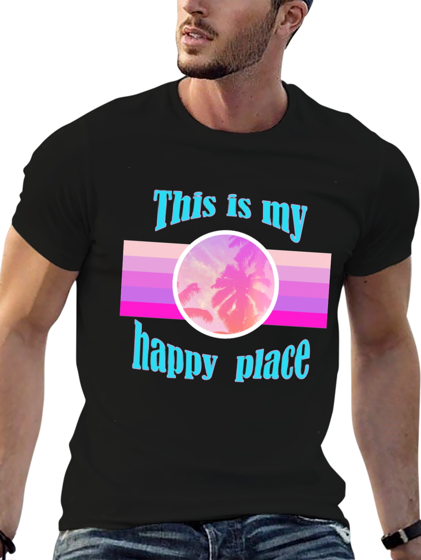 My Happy Place Palm Sunset T-Shirt