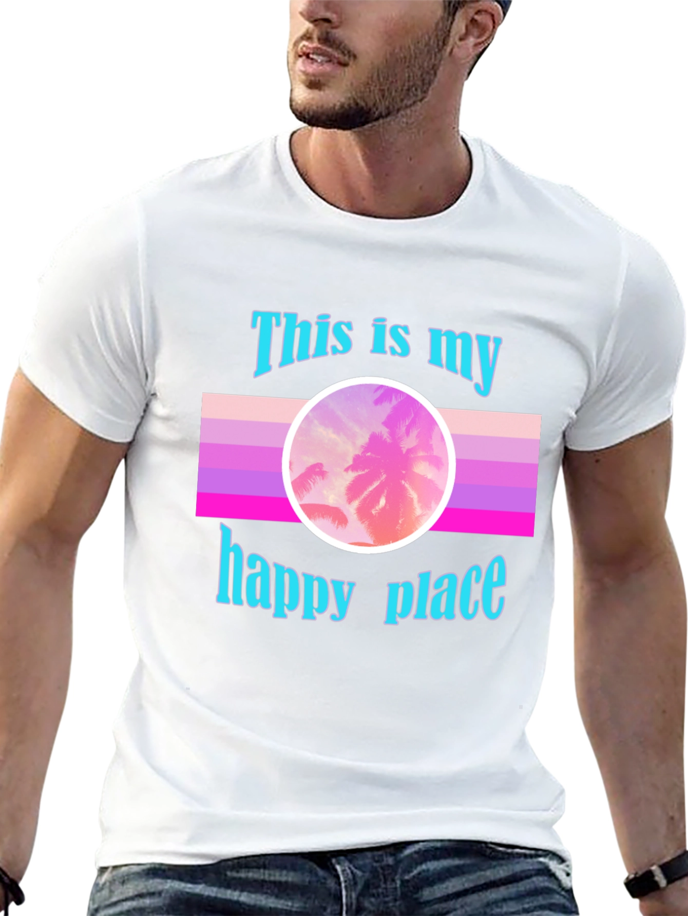 My Happy Place Palm Sunset T-Shirt
