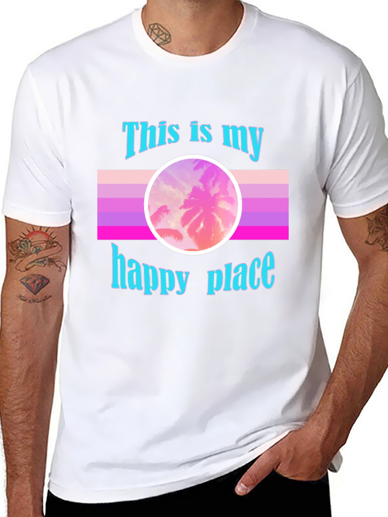 My Happy Place Palm Sunset T-Shirt