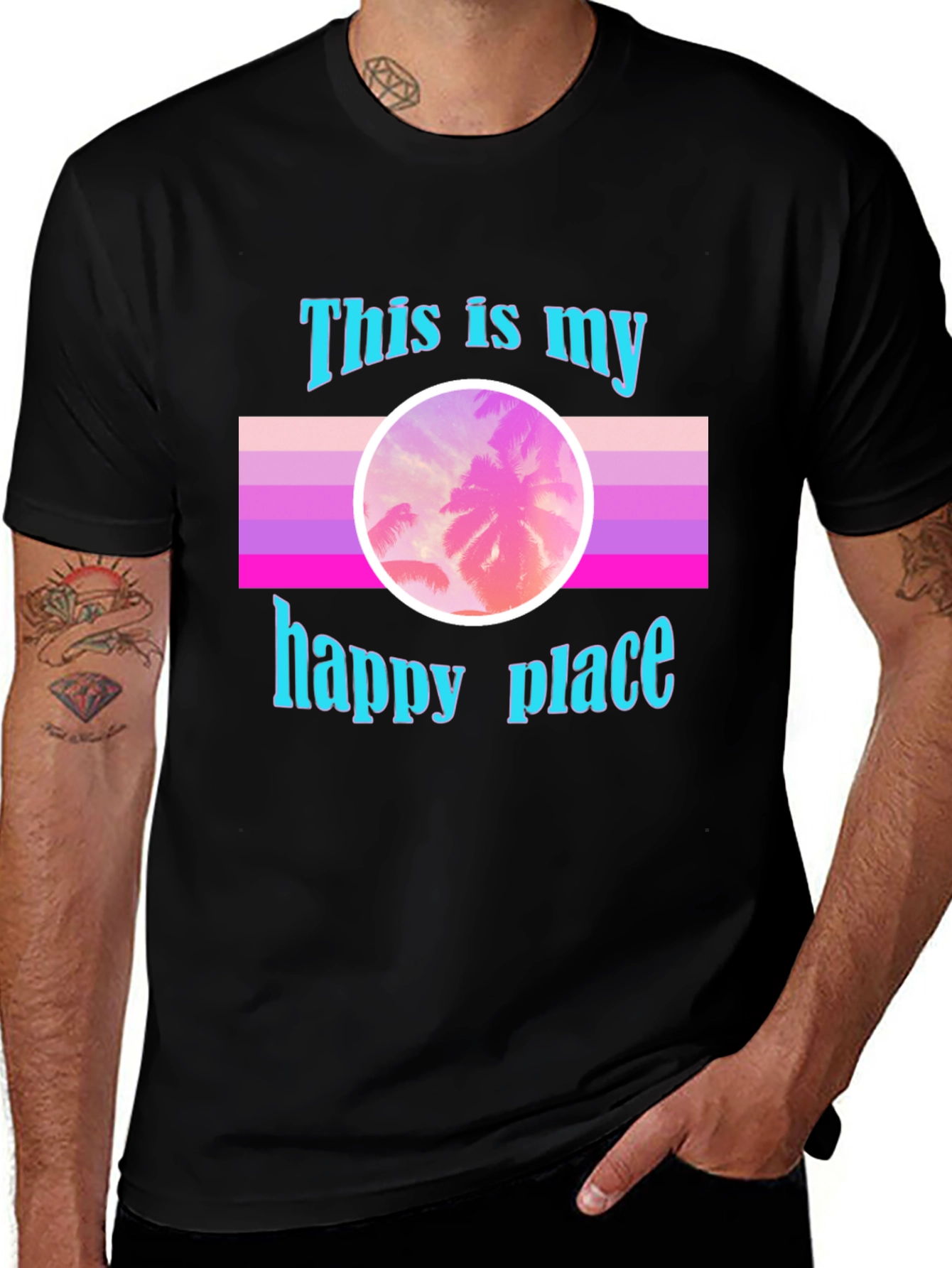 My Happy Place Palm Sunset T-Shirt