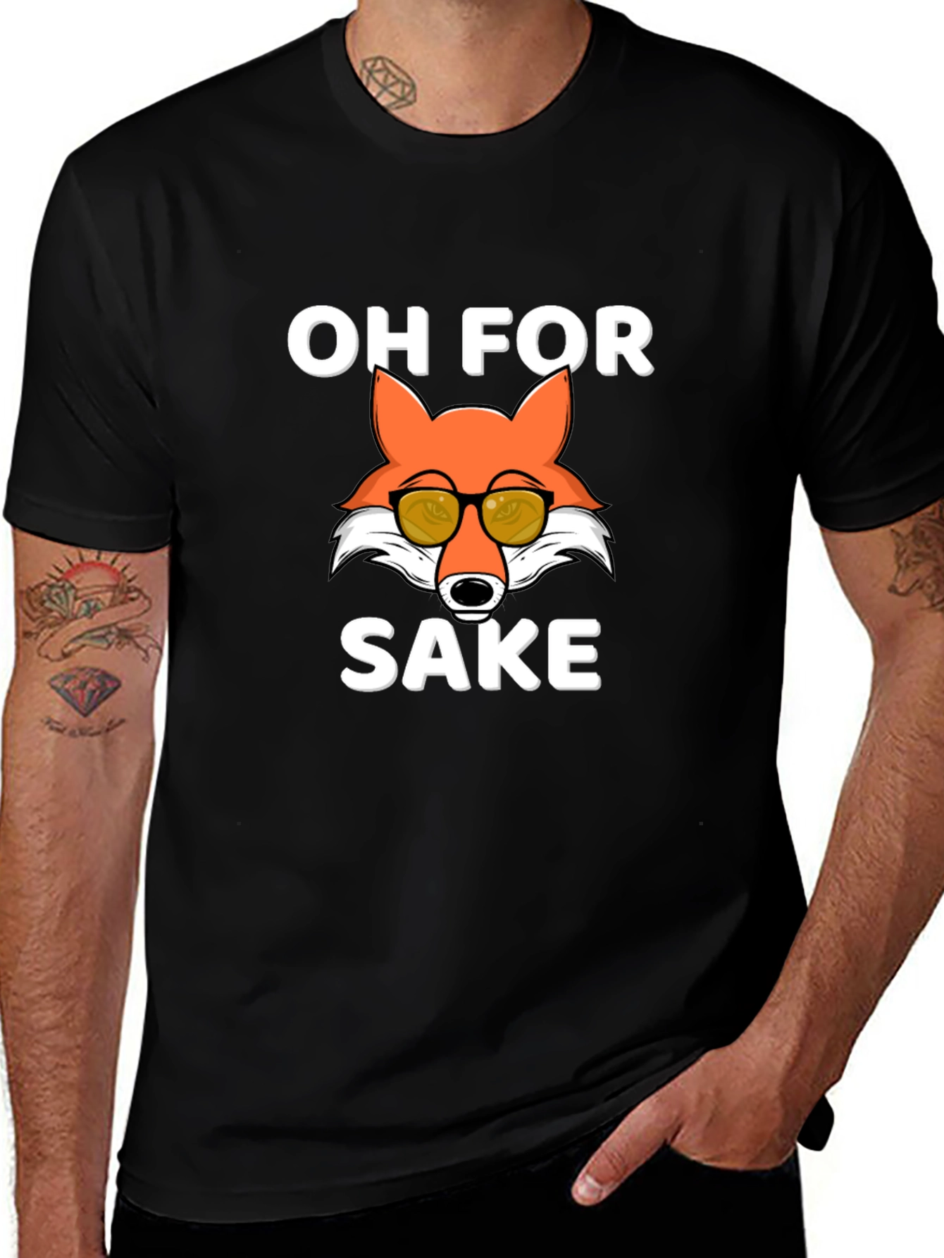 Oh For Fox Sake Funny Graphic Tee