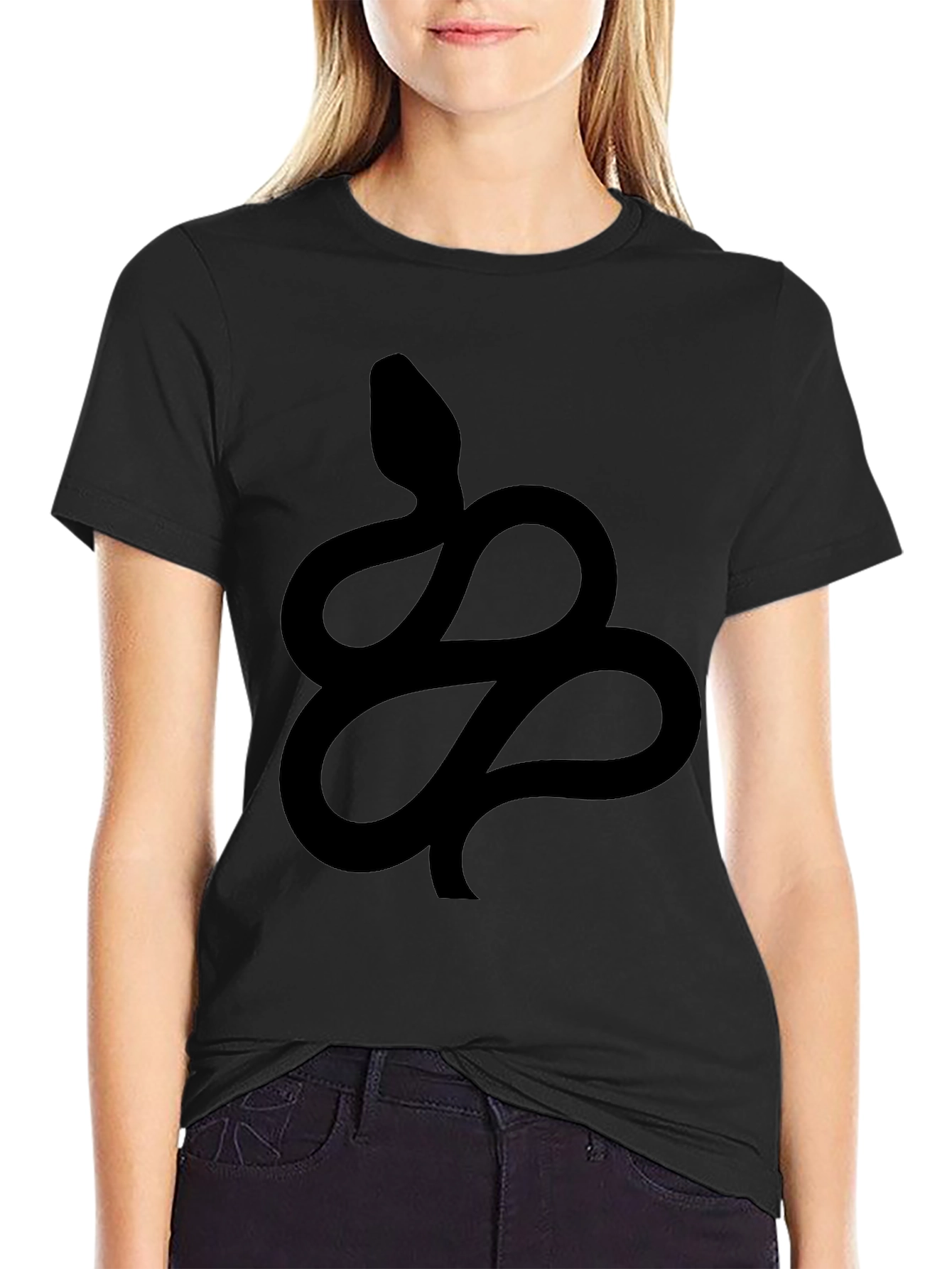 Snake Graphic Black T-Shirt