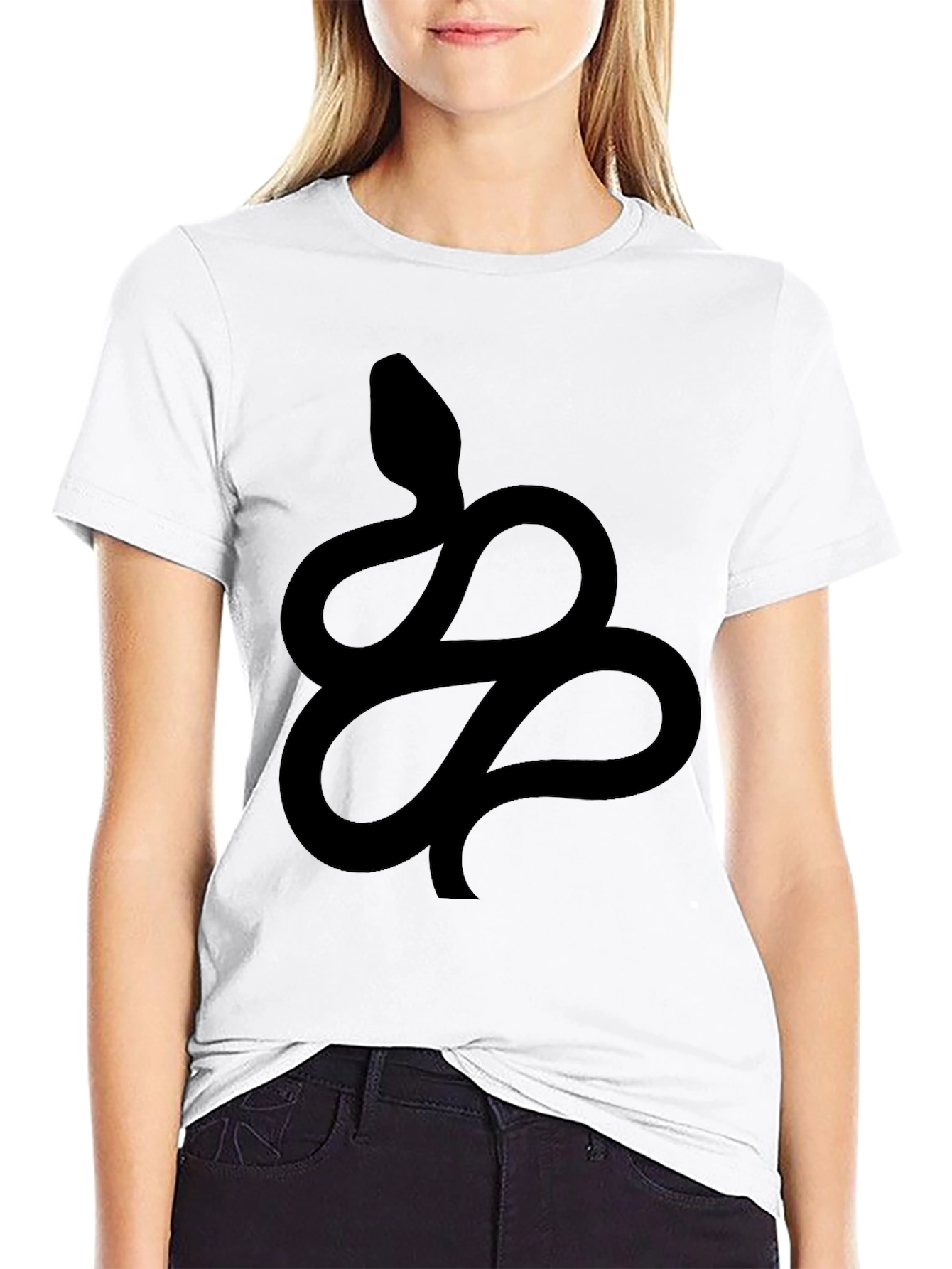 Snake Graphic Black T-Shirt