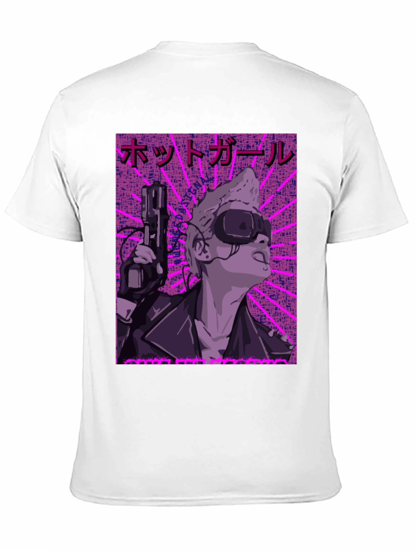 Cyberpunk Girl Graphic Print Tee