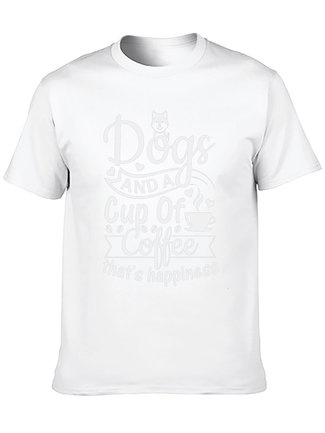 Dogs & Coffee Happiness T-Shirt