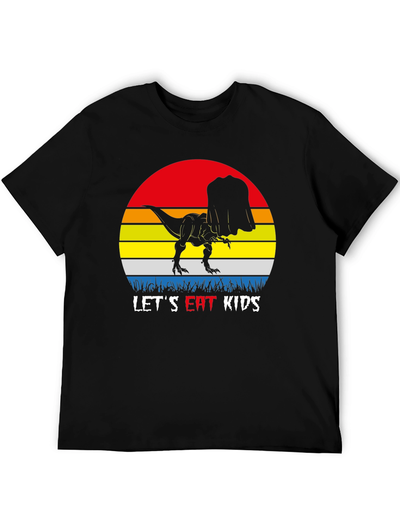 Dinosaur Lets Eat Kids Graphic T-Shirt