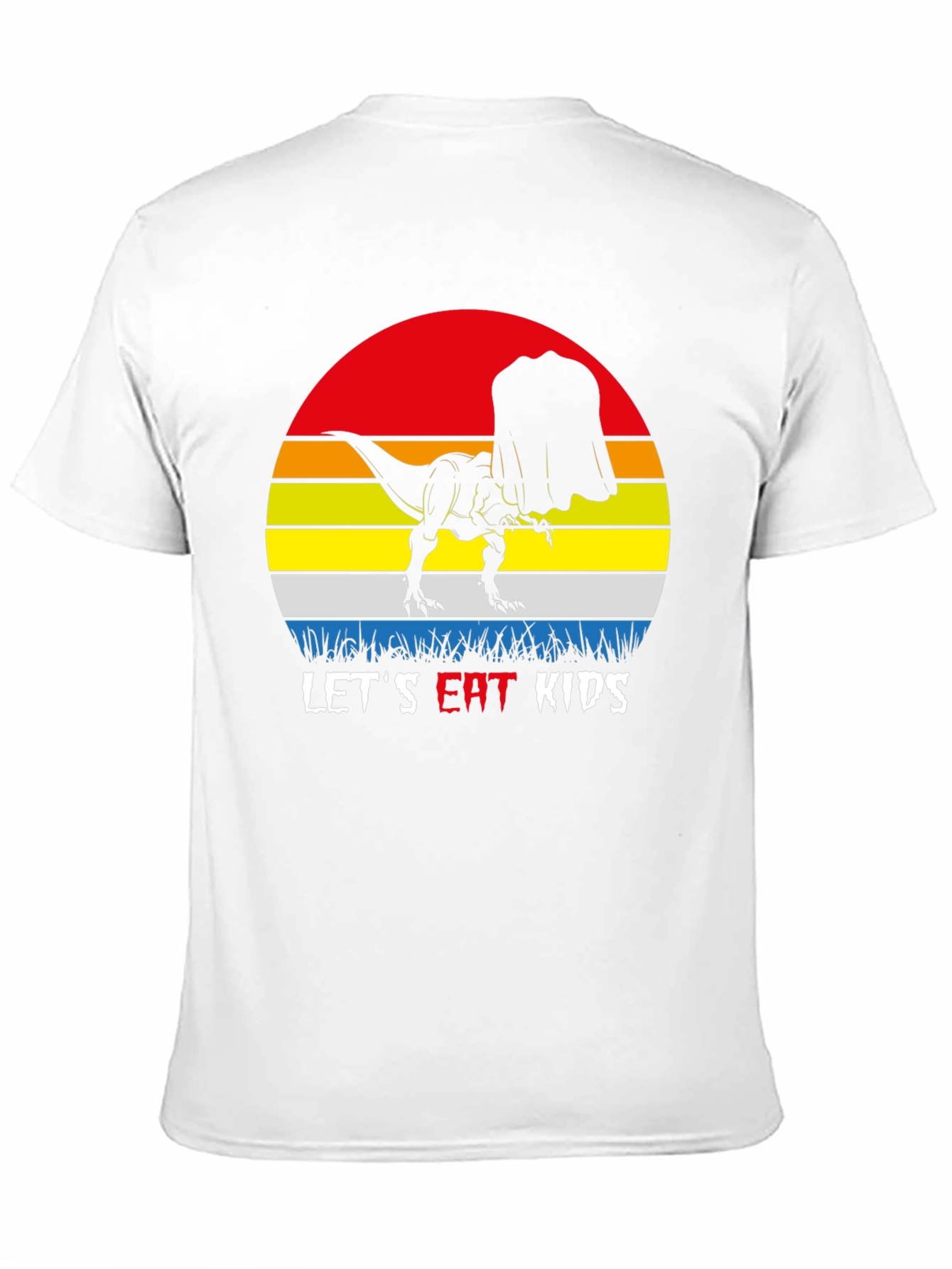 Dinosaur Lets Eat Kids Graphic T-Shirt