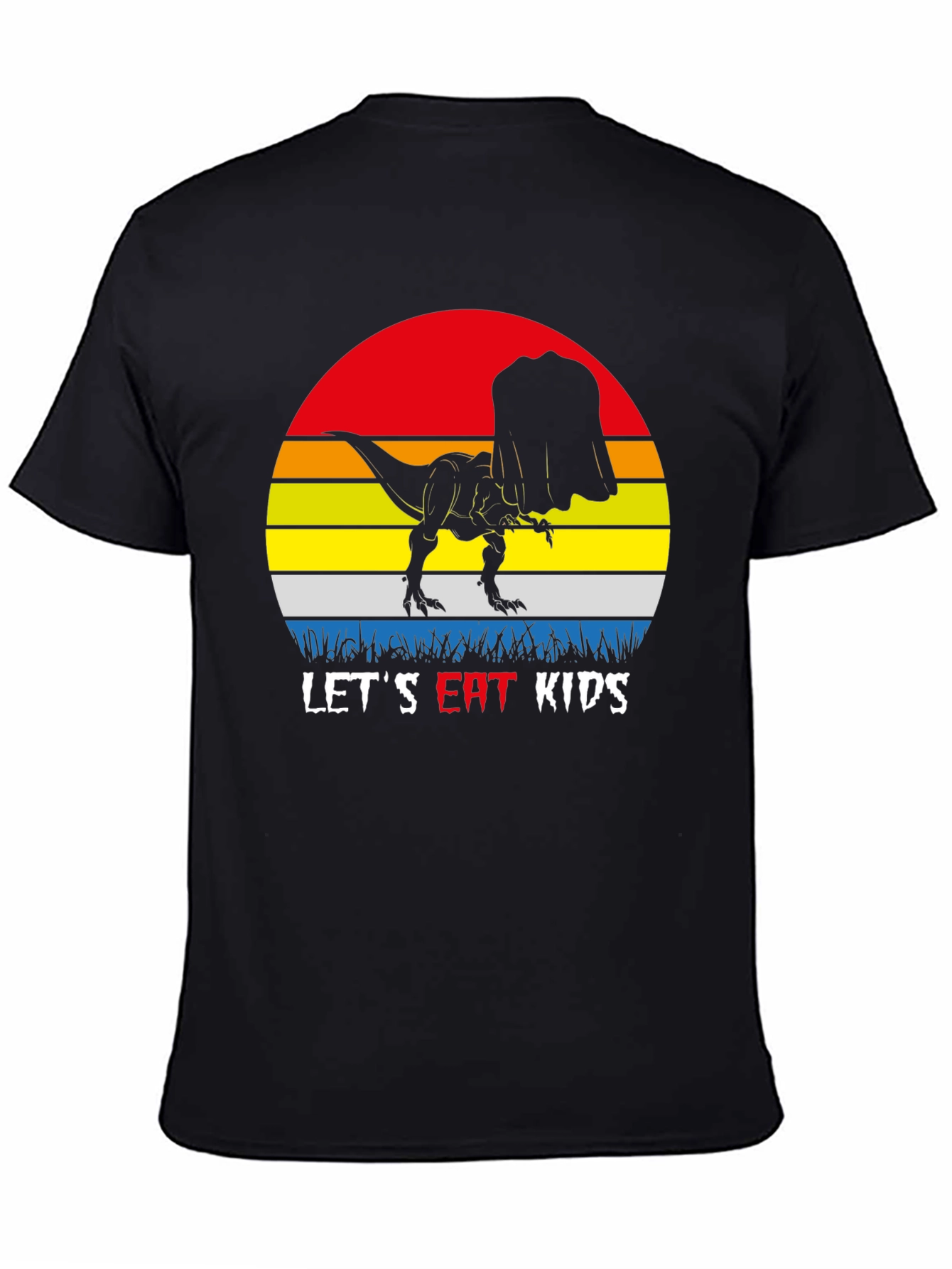 Dinosaur Lets Eat Kids Graphic T-Shirt