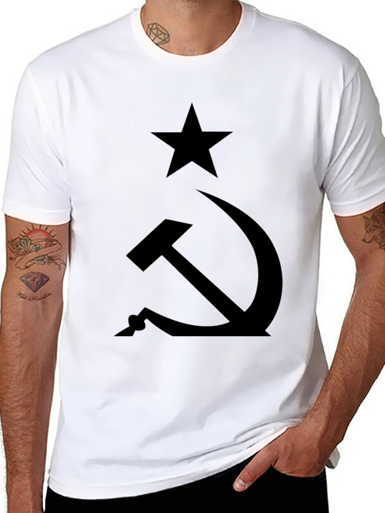 Hammer & Sickle Black T-Shirt - Classic Communist Symbol