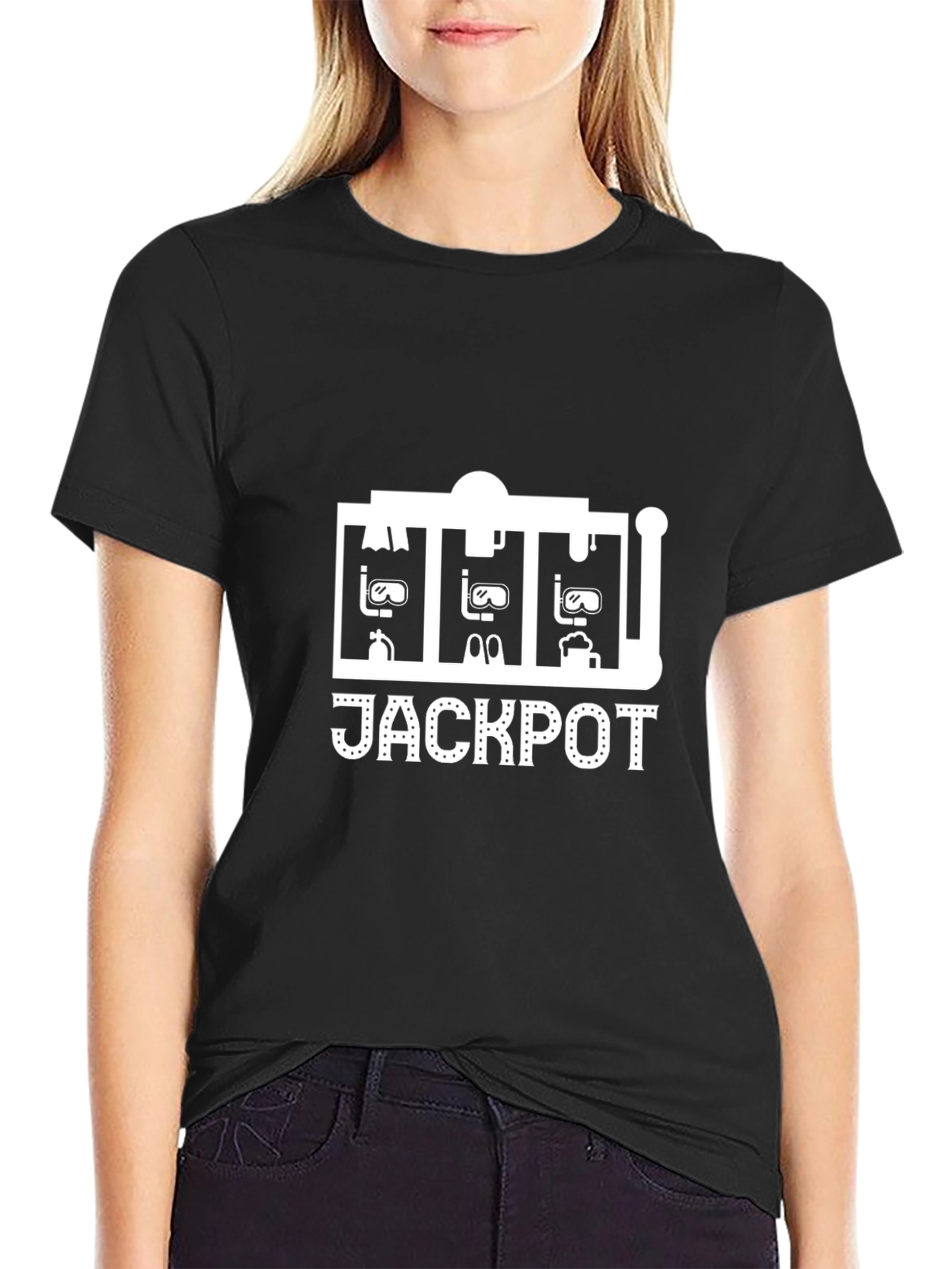 Jackpot Slot Machine Graphic T-Shirt