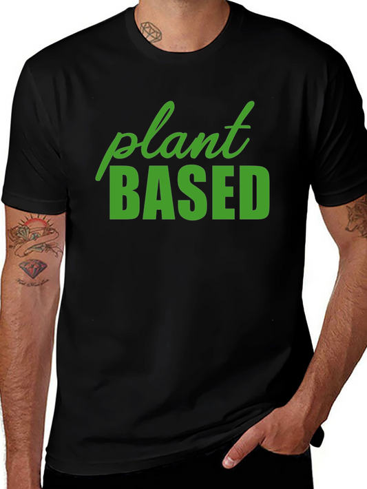 Plant Based Black T-Shirt - Vegan Lifestyle