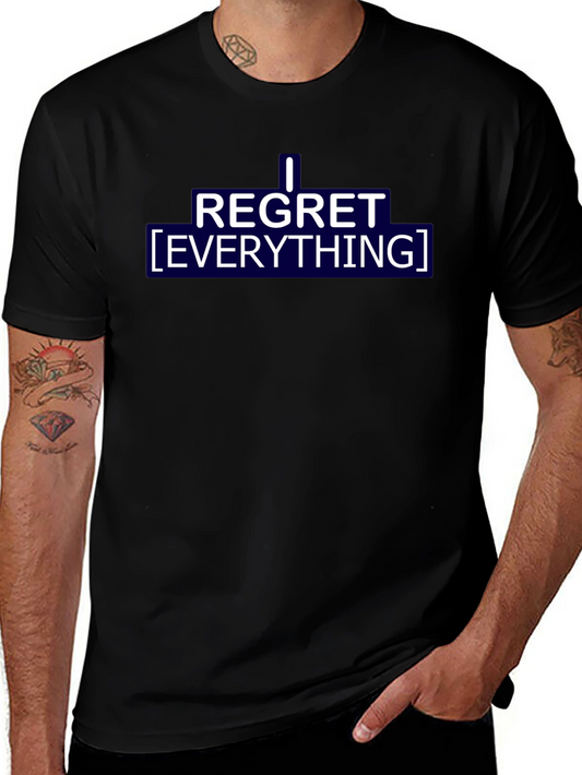I Regret Everything Graphic Tee - Black