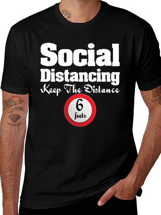 Social Distancing Graphic Tee - Keep The Distance