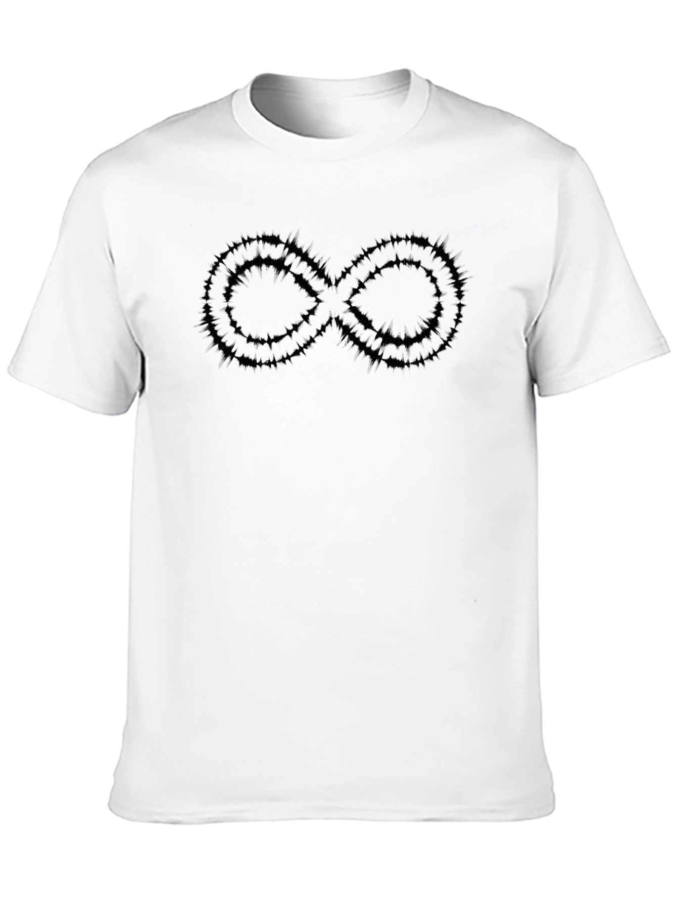Edgy Infinity Symbol Black T-Shirt