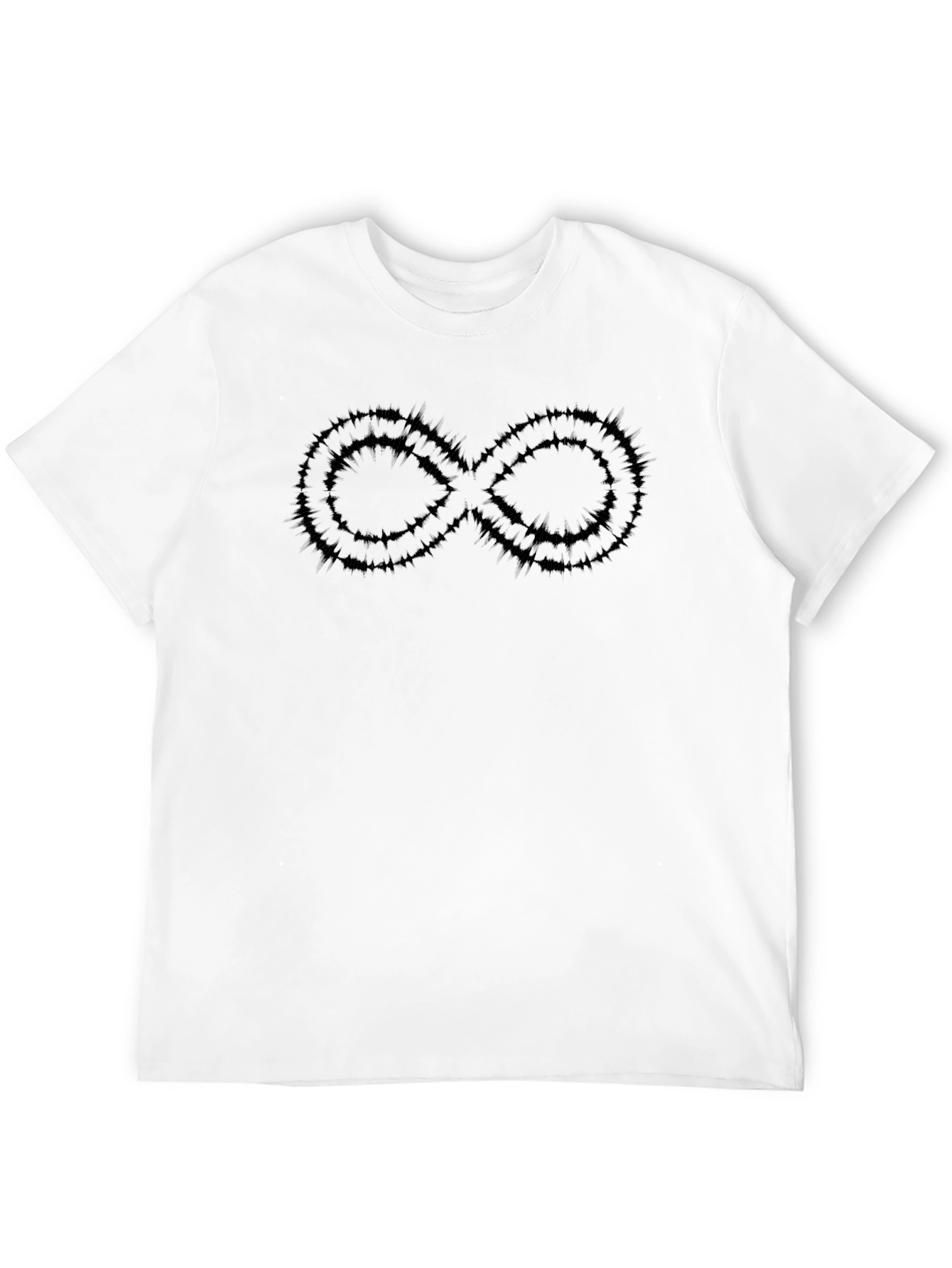 Edgy Infinity Symbol Black T-Shirt