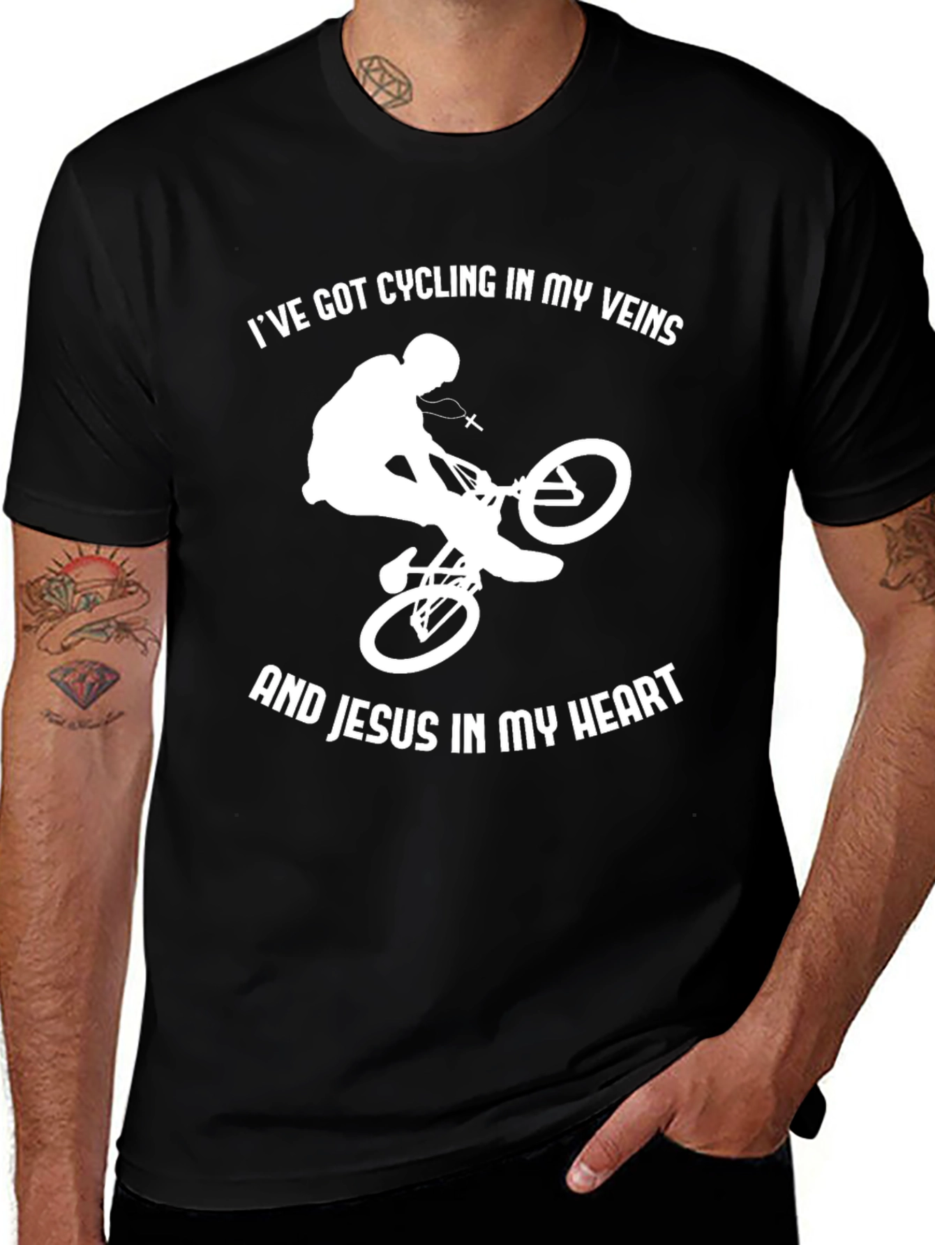 Cycling & Jesus T-Shirt: Faith on Two Wheels