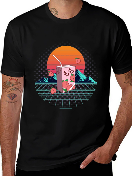 Retro Peach Juice T-Shirt