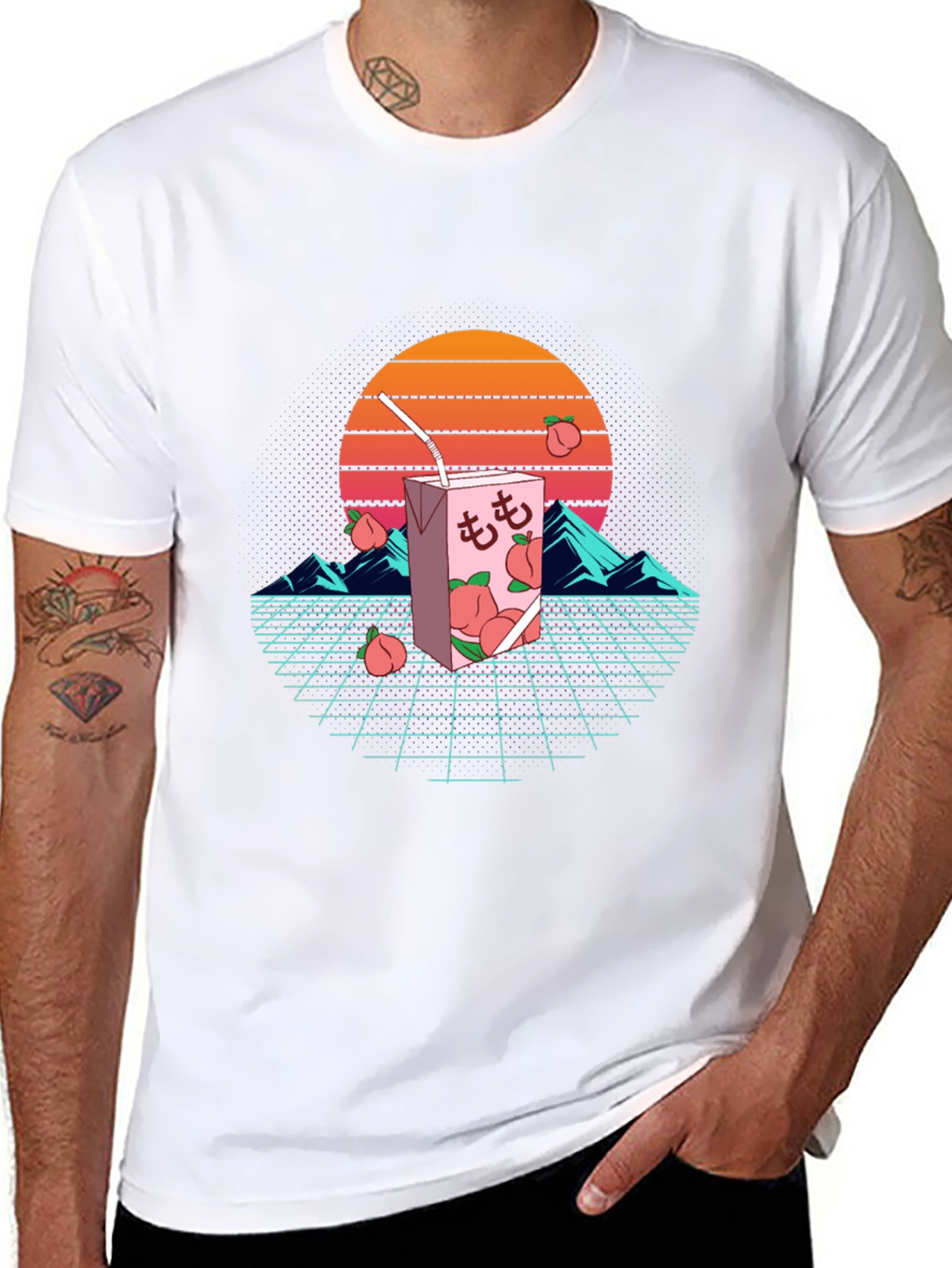 Retro Peach Juice T-Shirt