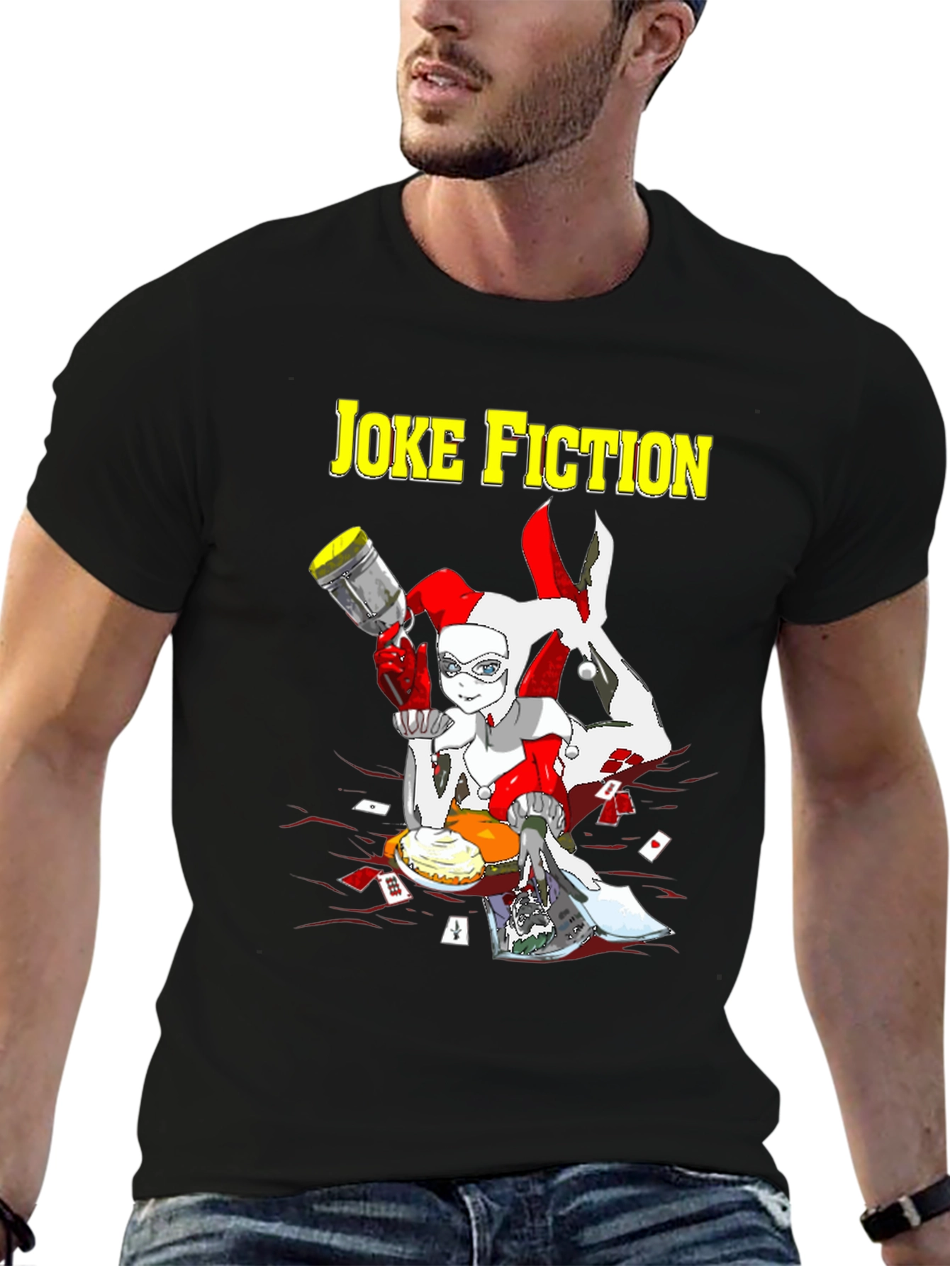 Joke Fiction Harley Quinn Graphic T-Shirt