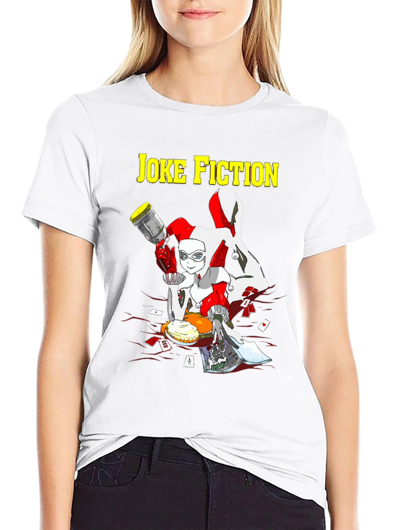 Joke Fiction Harley Quinn Graphic T-Shirt