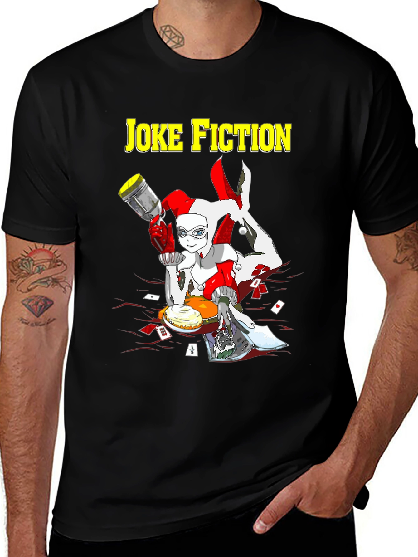 Joke Fiction Harley Quinn Graphic T-Shirt