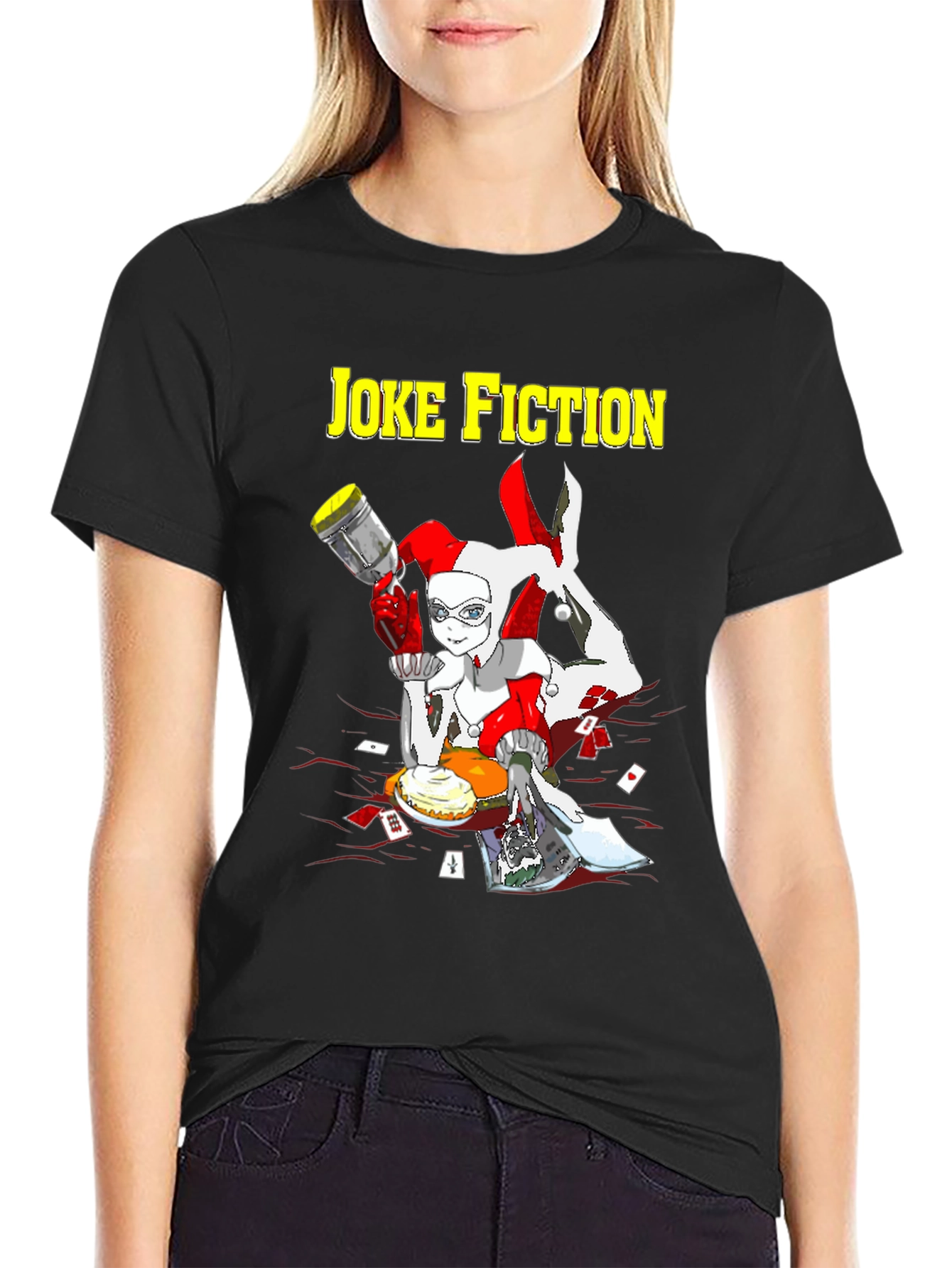 Joke Fiction Harley Quinn Graphic T-Shirt