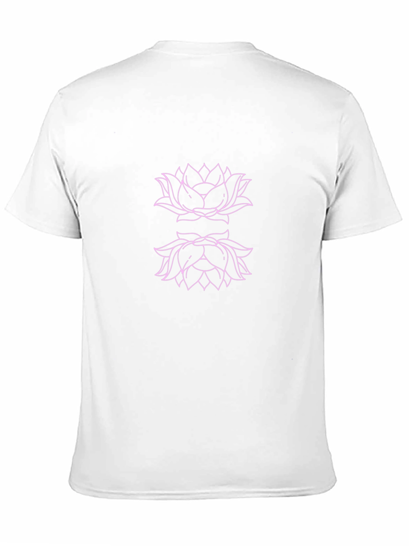 Lotus Flower Graphic Black T-Shirt