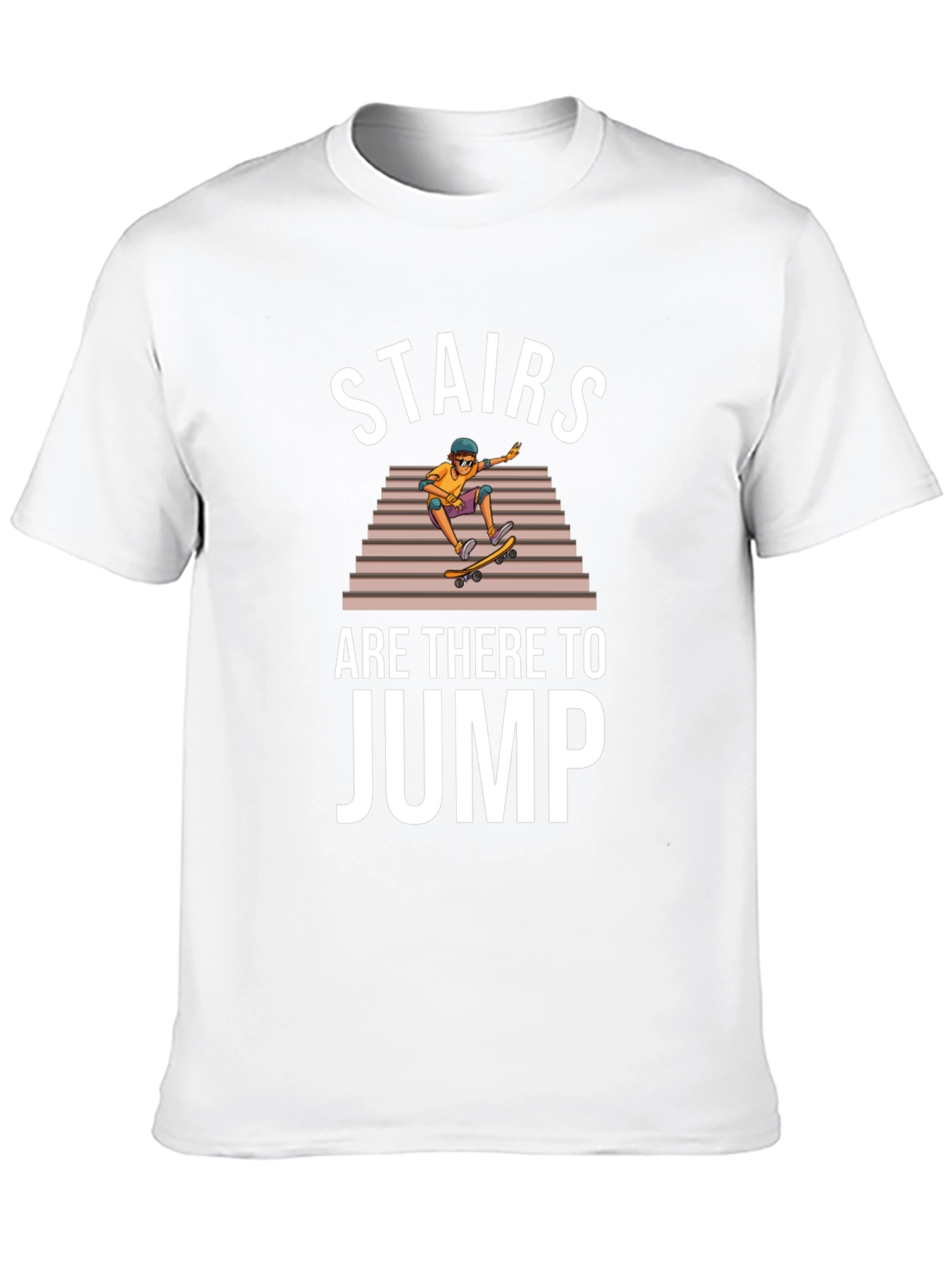 Stairs Are There to Jump Skater T-Shirt