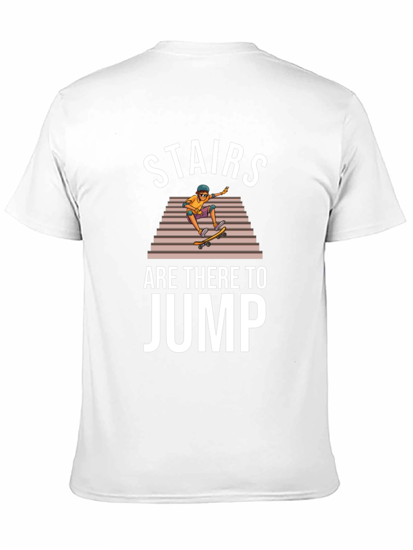 Stairs Are There to Jump Skater T-Shirt