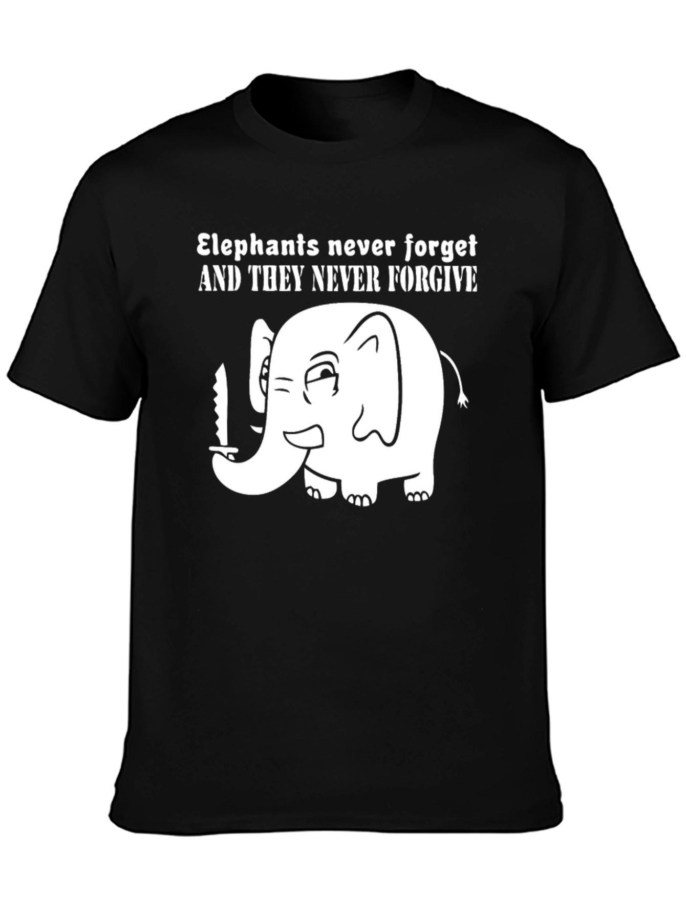 Elephant Never Forget Graphic T-Shirt